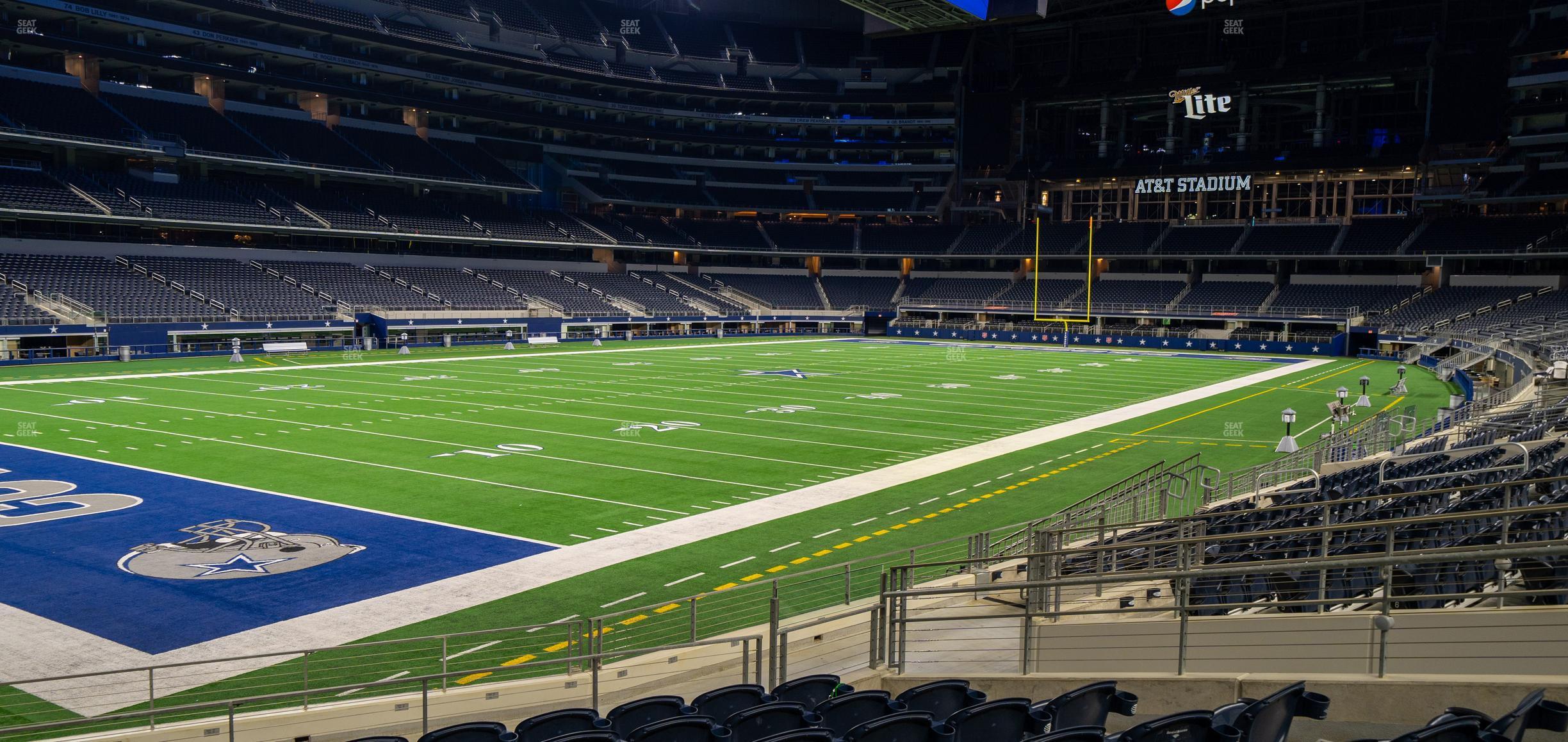 Seating view for AT&T Stadium Section 144