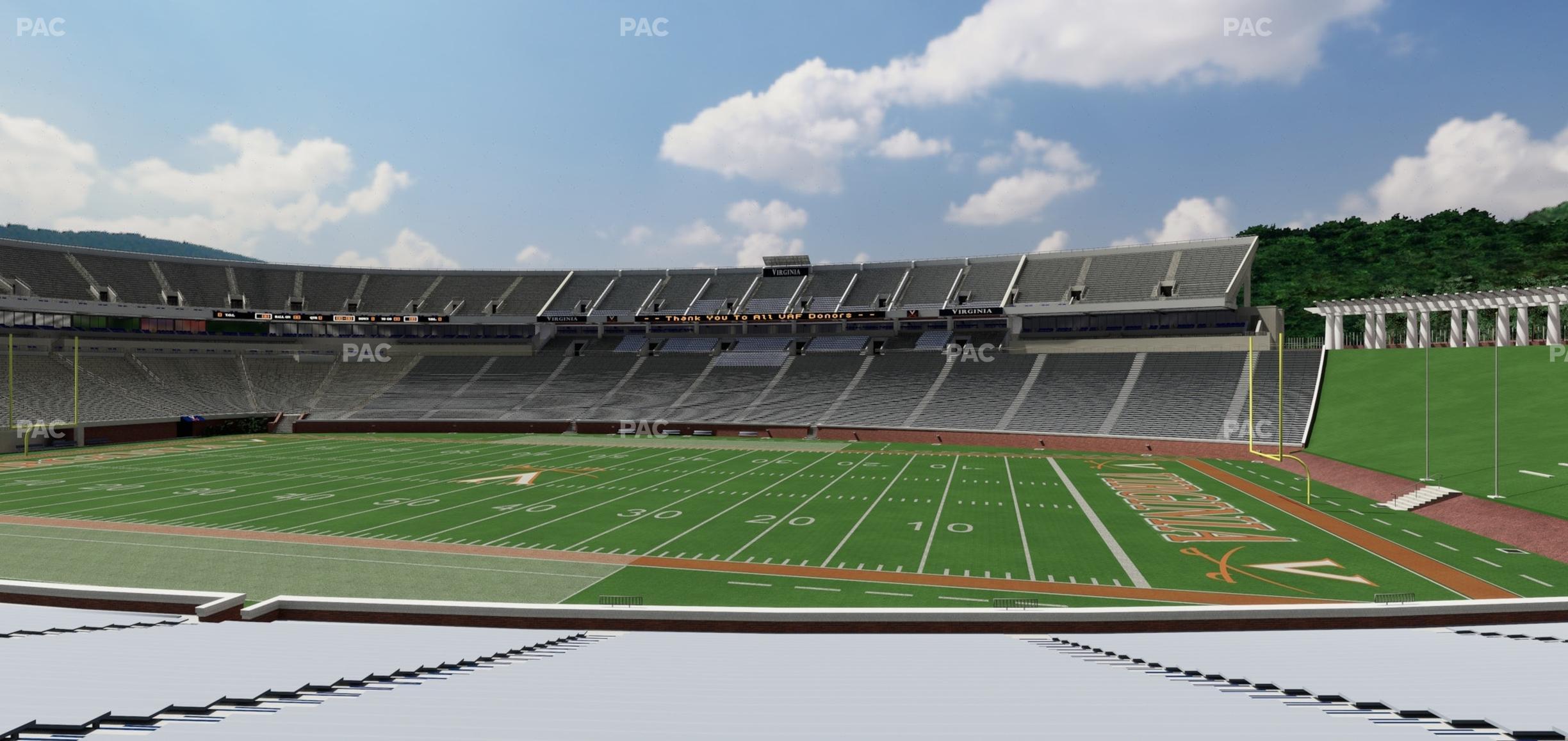 Seating view for Scott Stadium Section 104