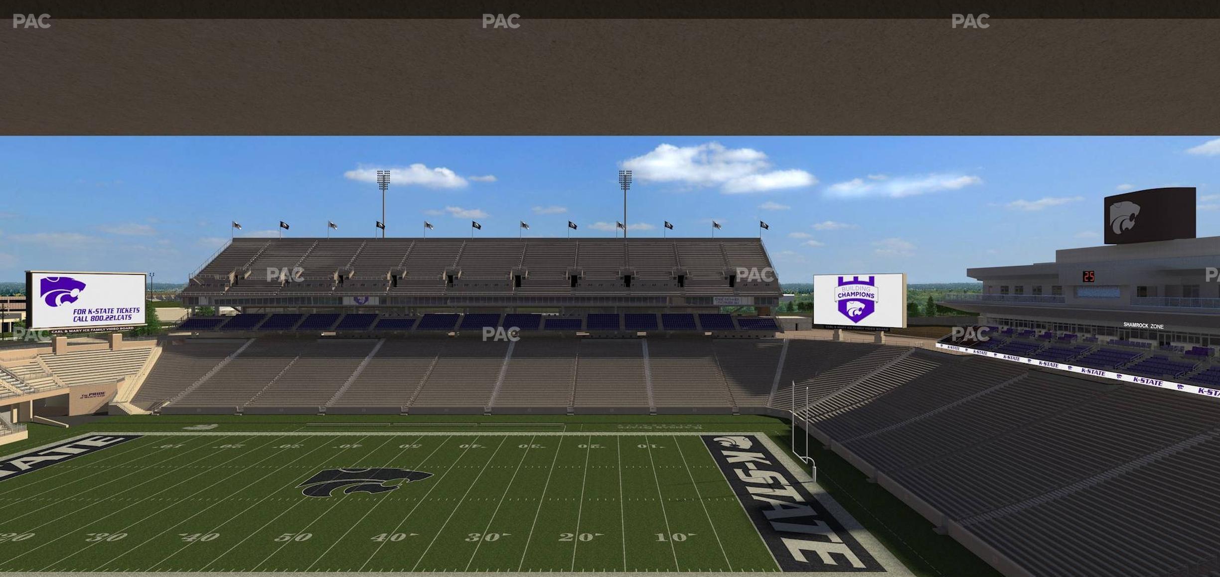 Seating view for Bill Snyder Family Stadium Section Loge 327