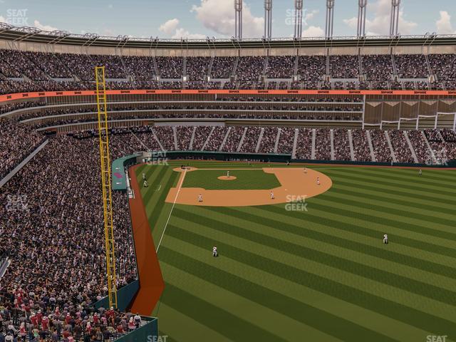 Seating view for Progressive Field Section 413