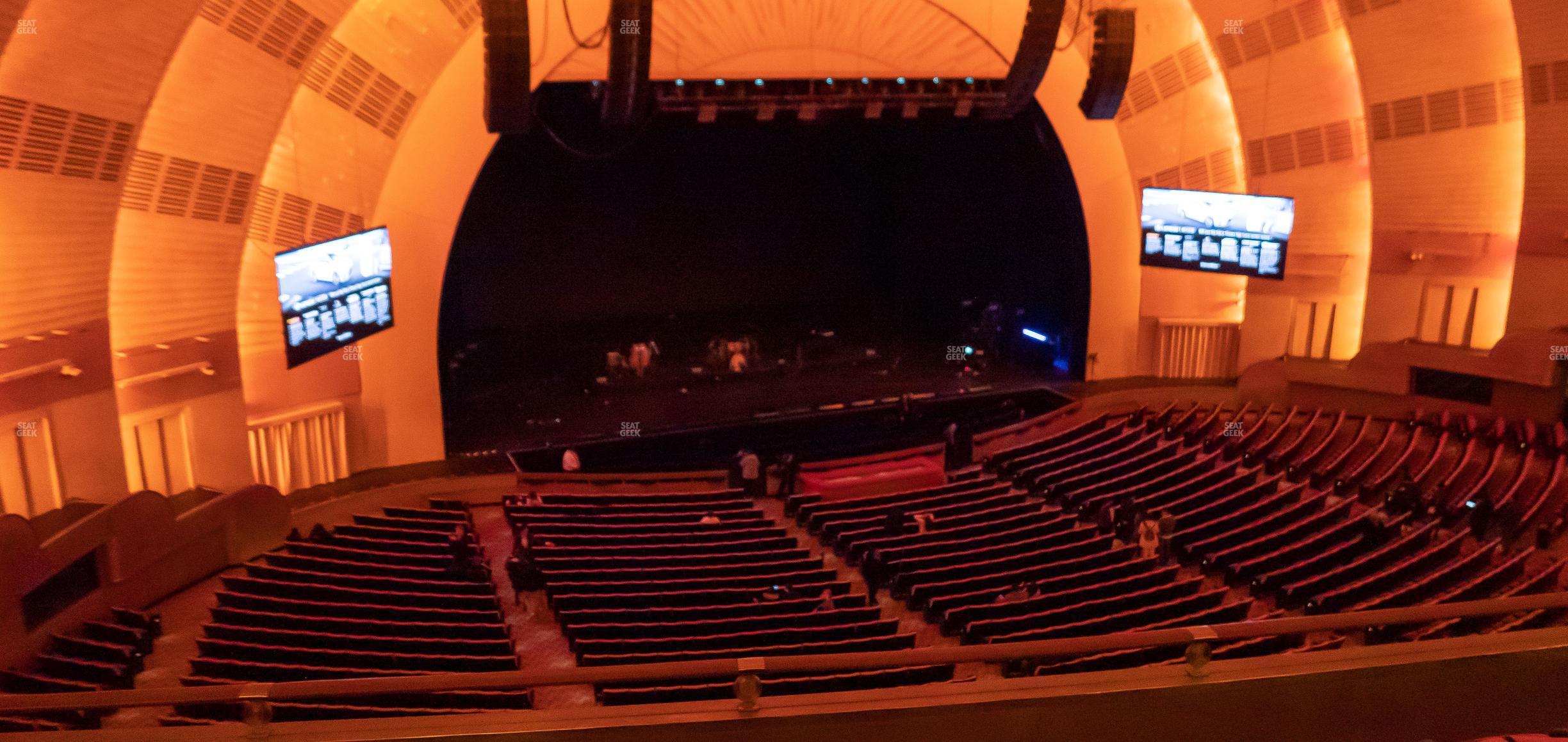 Seating view for Radio City Music Hall Section Second Mezzanine 6