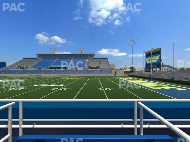 Seating view for Delaware Stadium Section East Box 58