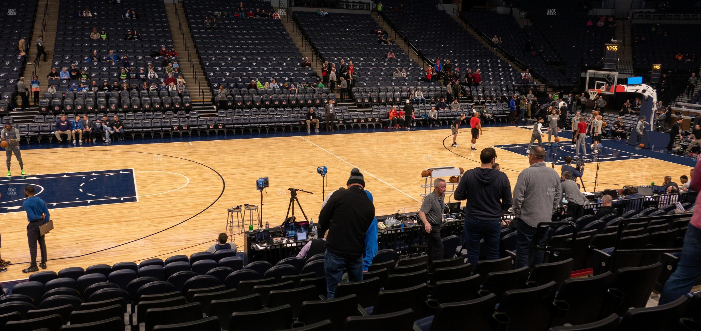 Seating view for Target Center Section 132