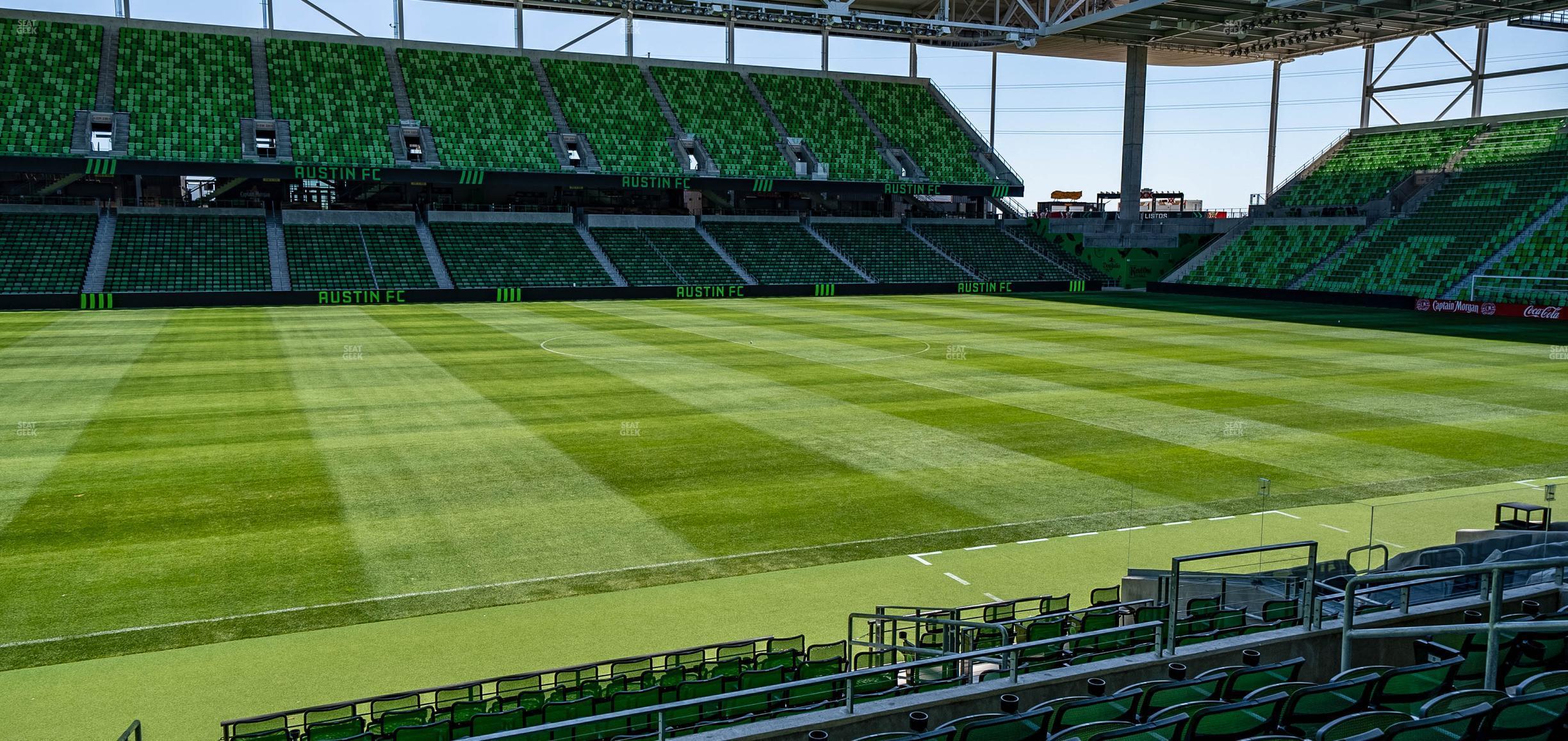 Seating view for Q2 Stadium Section Lexus Club 115