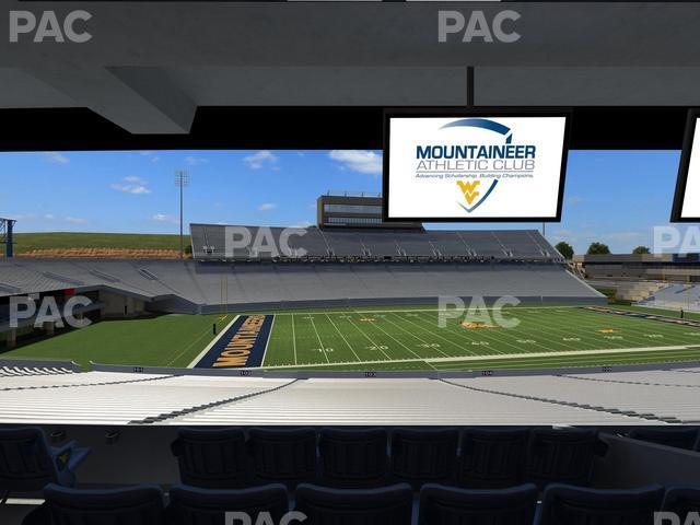 Seating view for Mountaineer Field at Milan Puskar Stadium Section Field Box 9