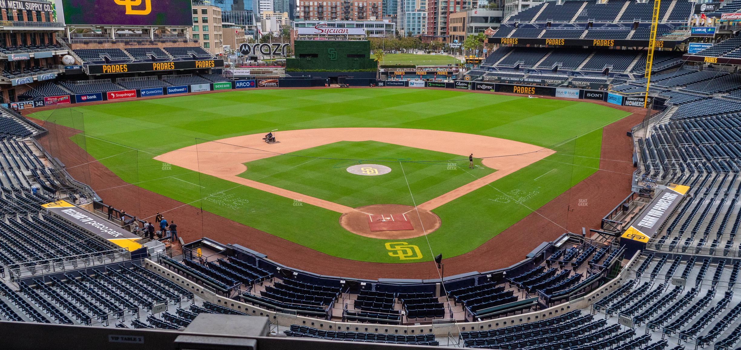 Seating view for Petco Park Section Terrace Vip Tables 2