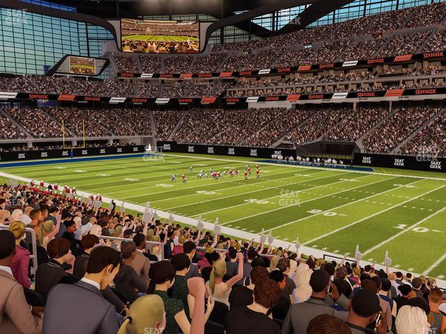 Seating view for Allegiant Stadium Section 129