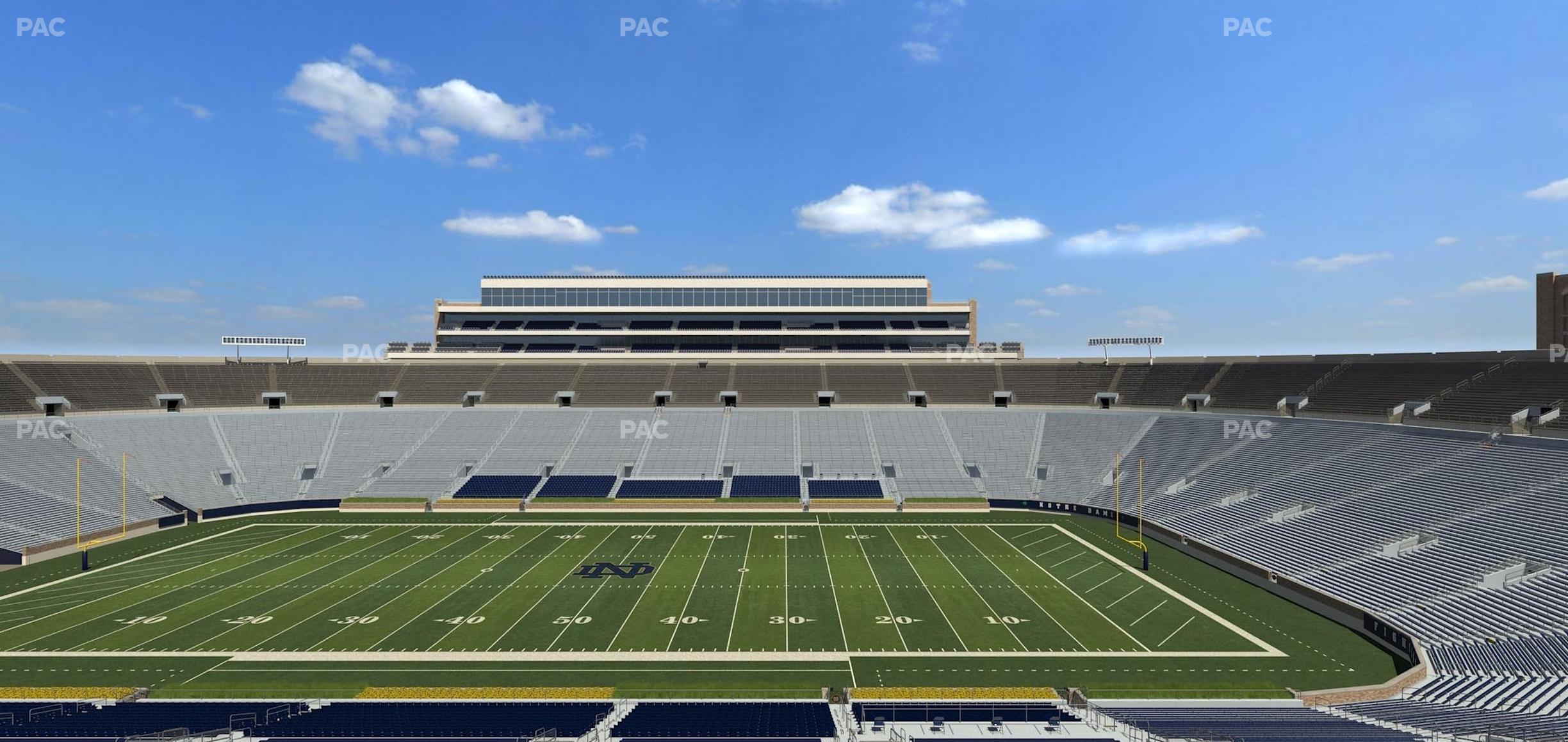 Seating view for Notre Dame Stadium Section 1842 Box 1