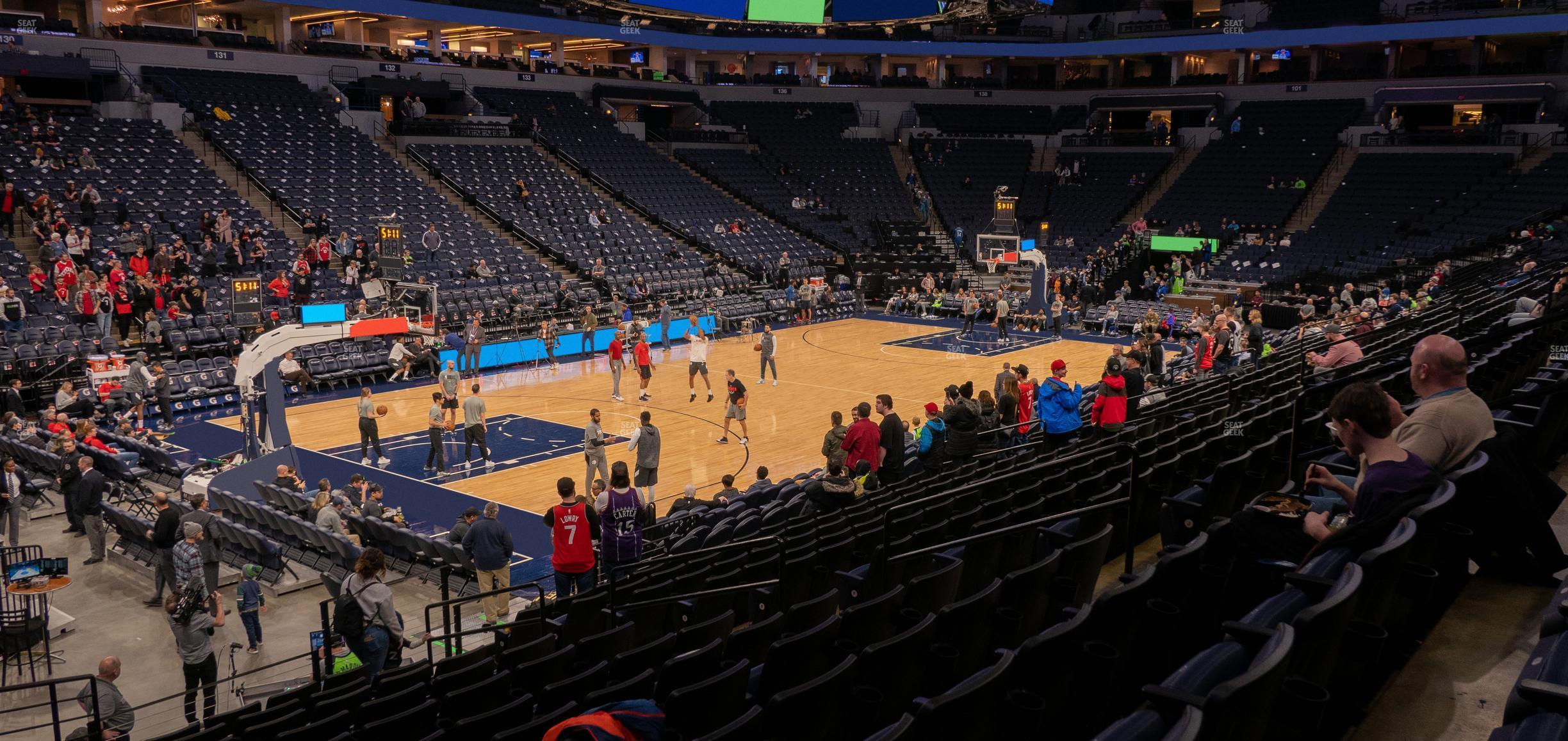 Seating view for Target Center Section 116