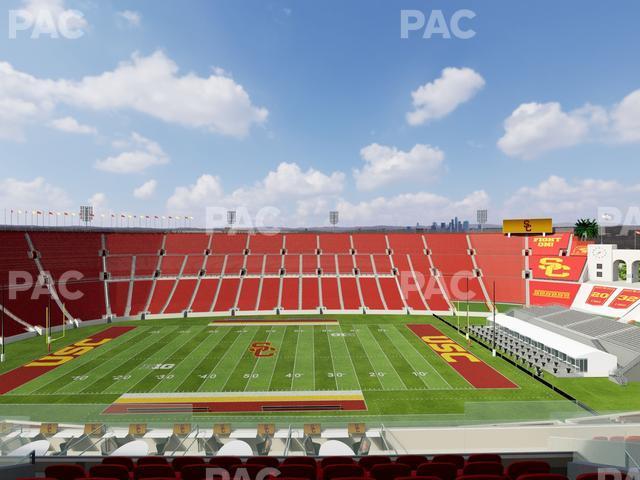 Seating view for Los Angeles Memorial Coliseum Section Club 405