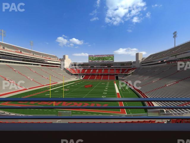 Seating view for Razorback Stadium Section Suite 7