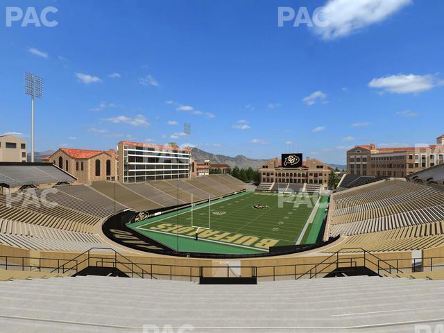 Seating view for Folsom Field Section 211