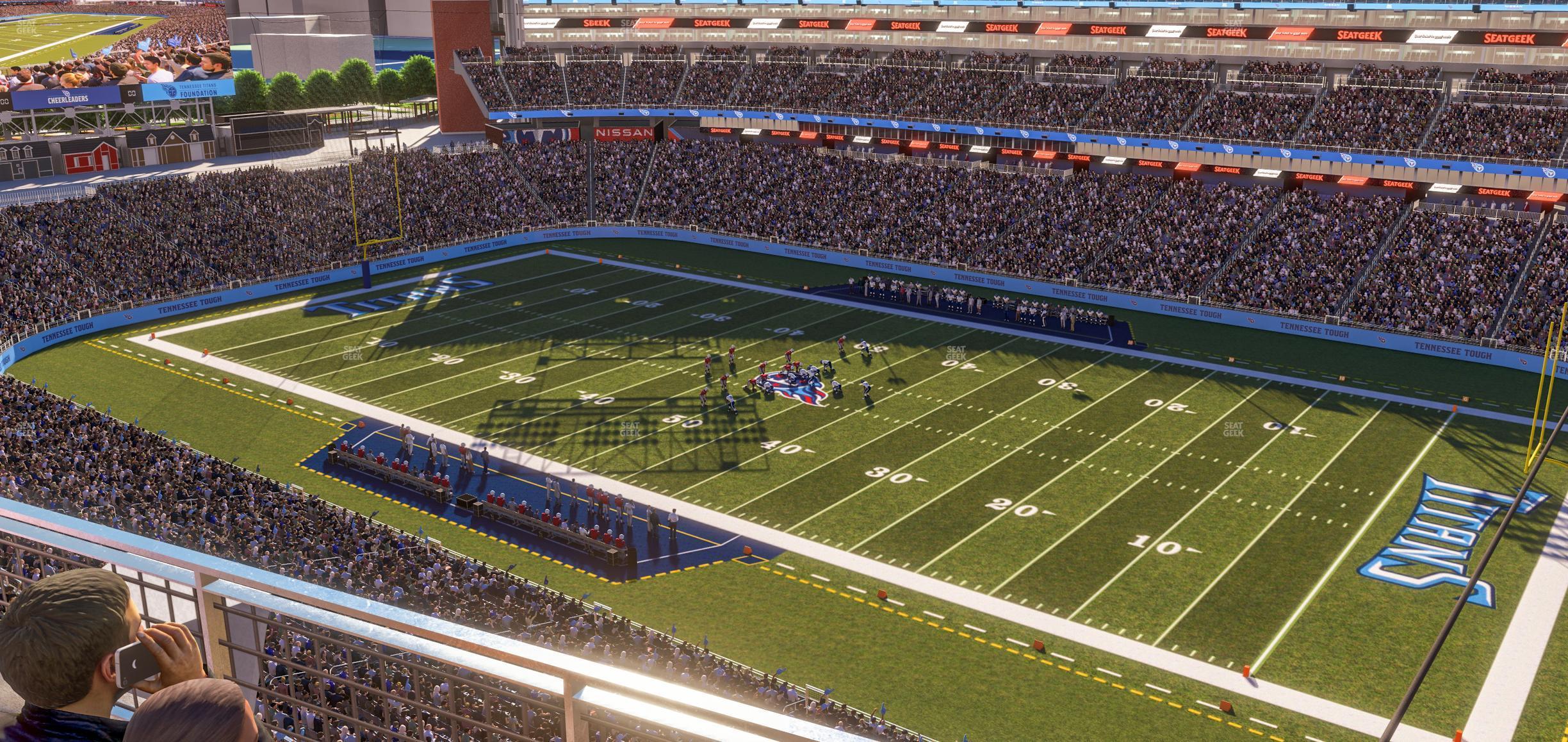 Seating view for Nissan Stadium Section Loge 307