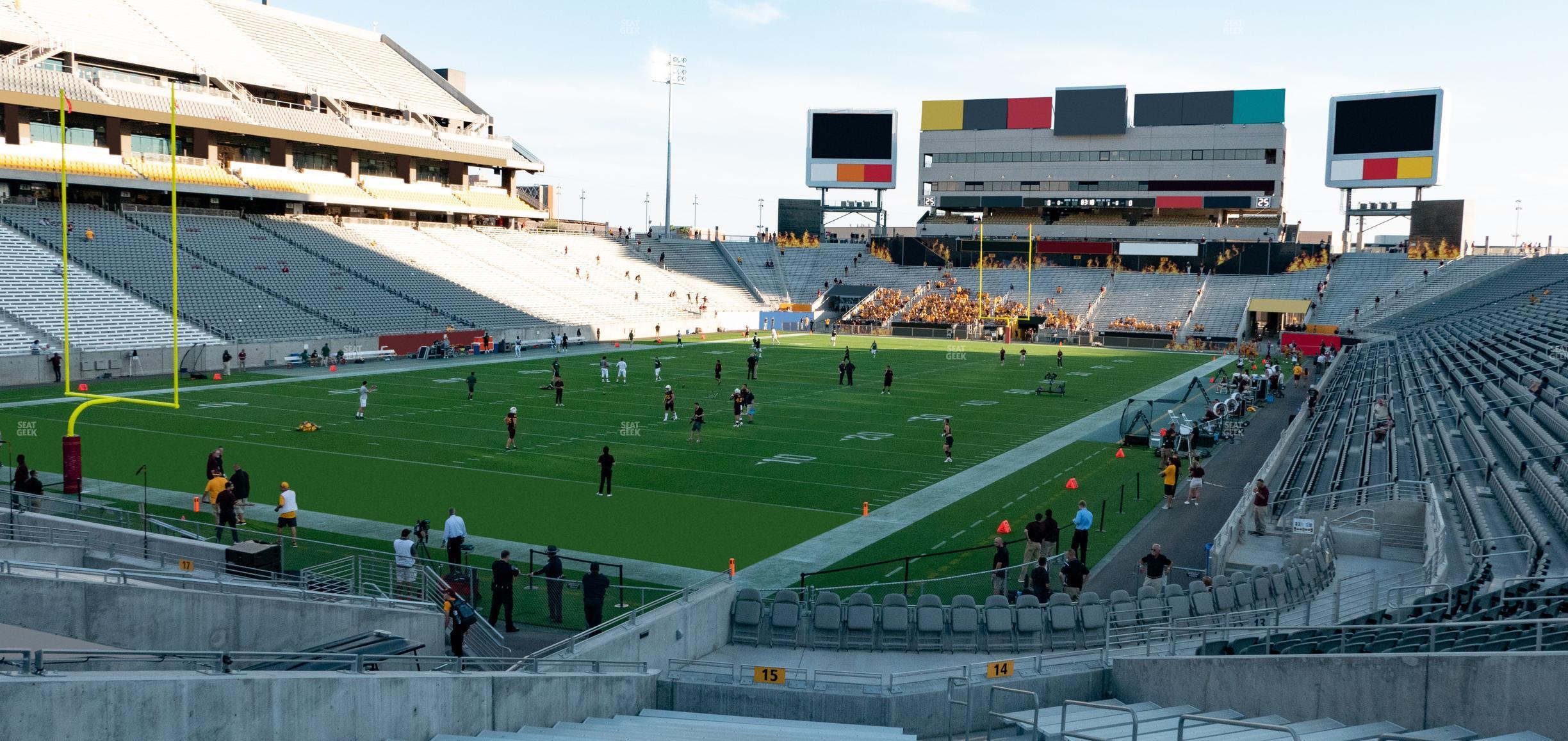 Seating view for Mountain America Stadium Section 15