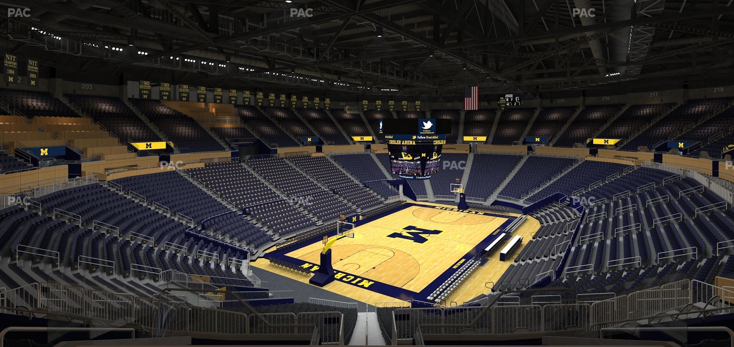 Seating view for Crisler Center Section 229