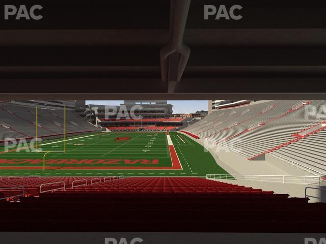 Seating view for Razorback Stadium Section 130