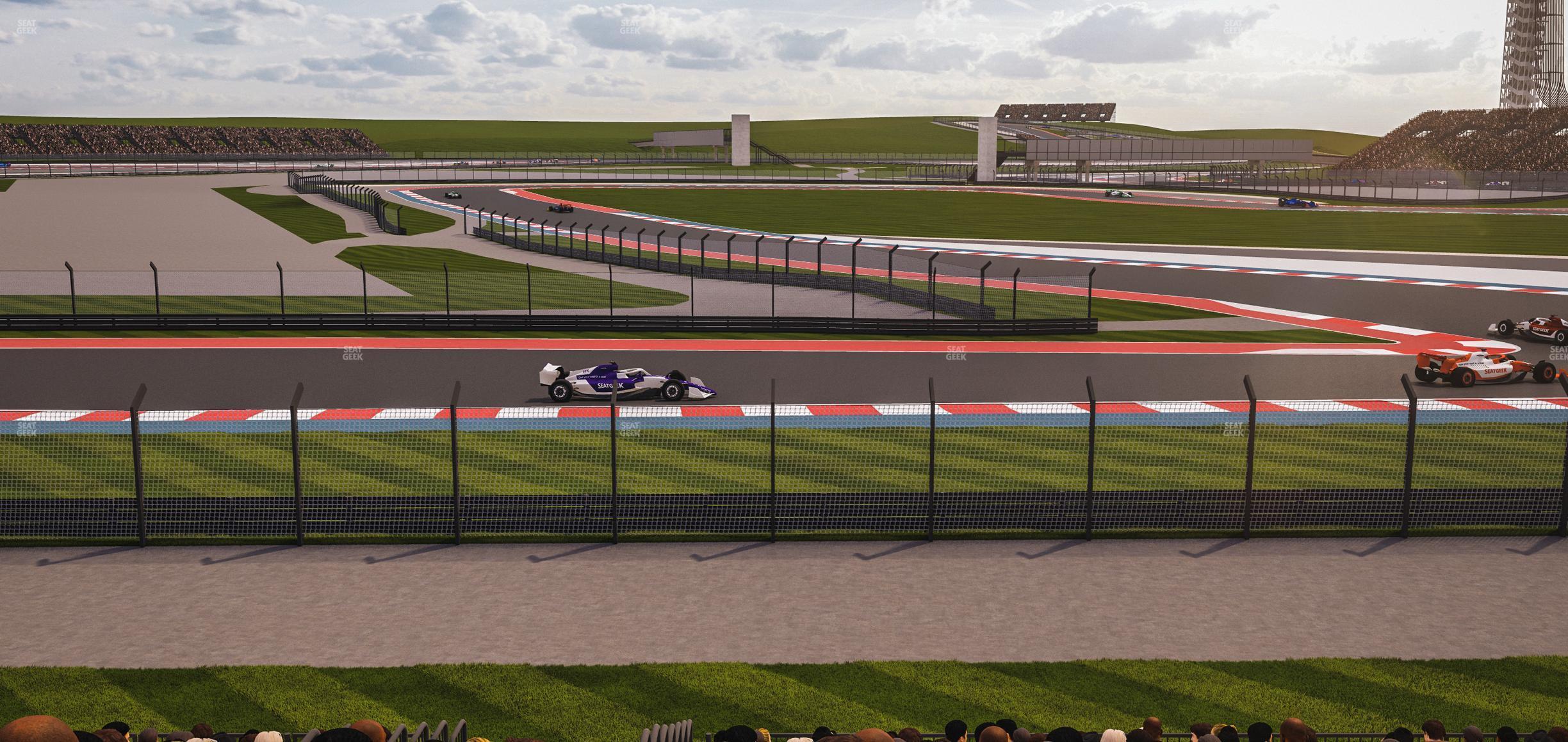 Seating view for Circuit of The Americas Section Turn 12 Bleachers 9