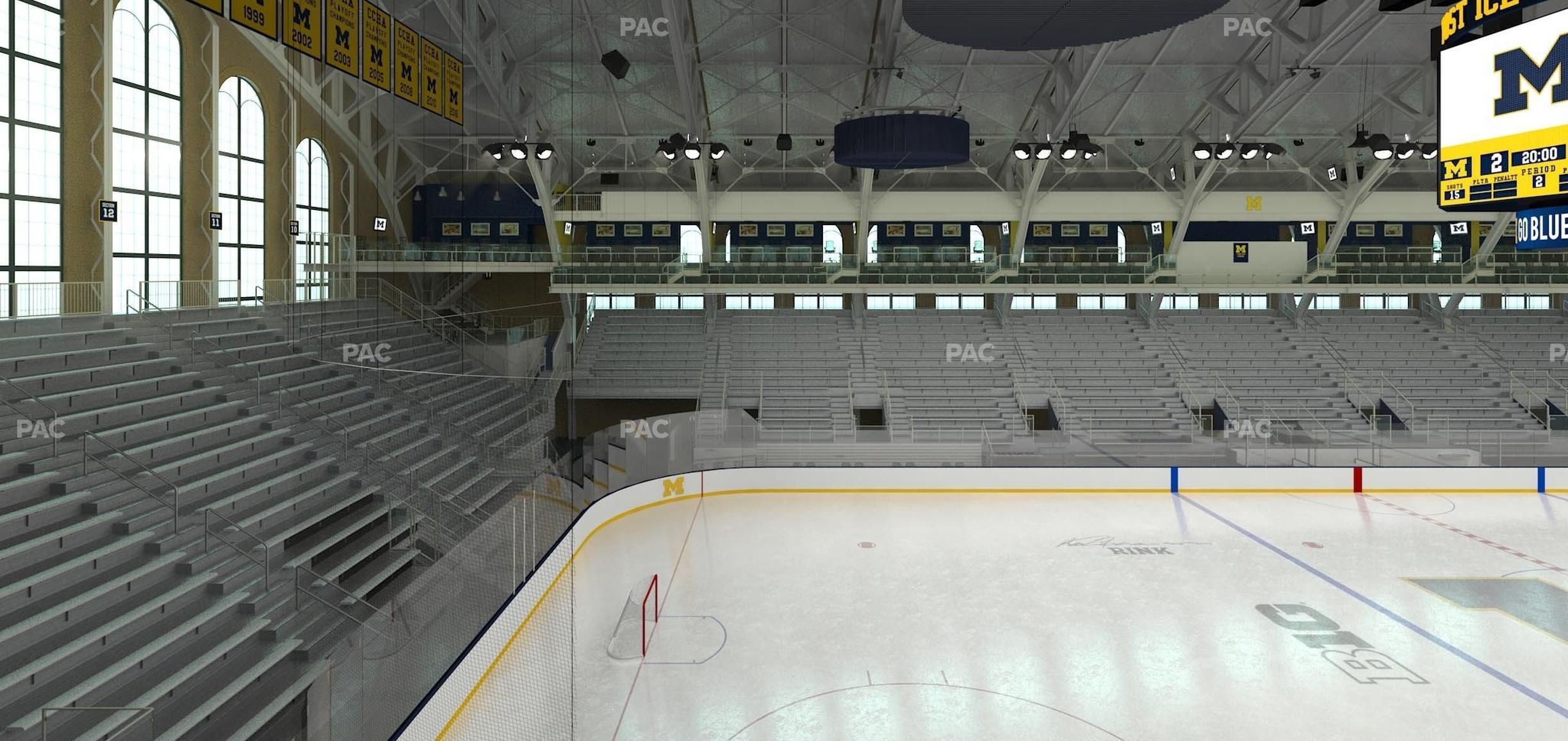 Seating view for Yost Arena Section 218