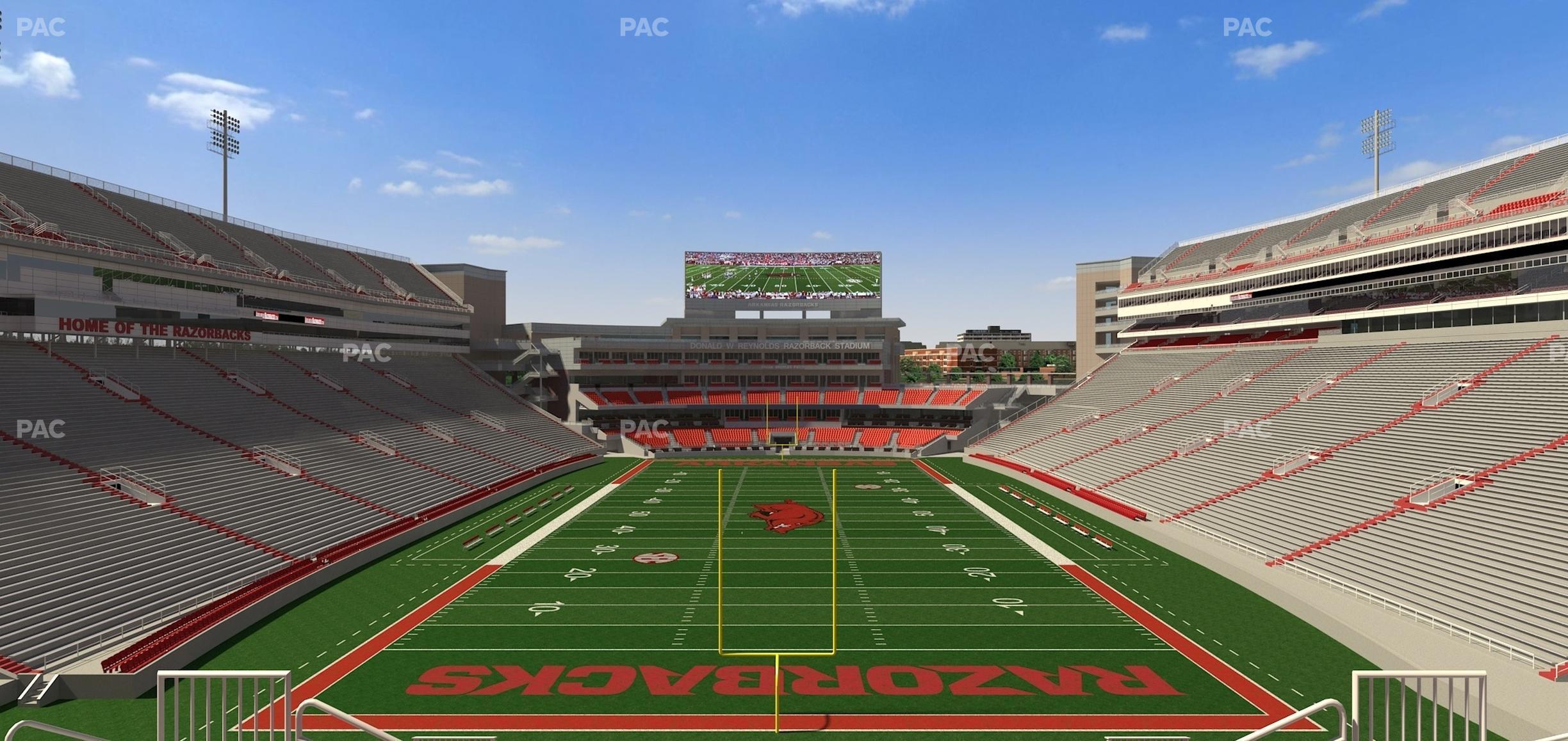 Seating view for Razorback Stadium Section 232