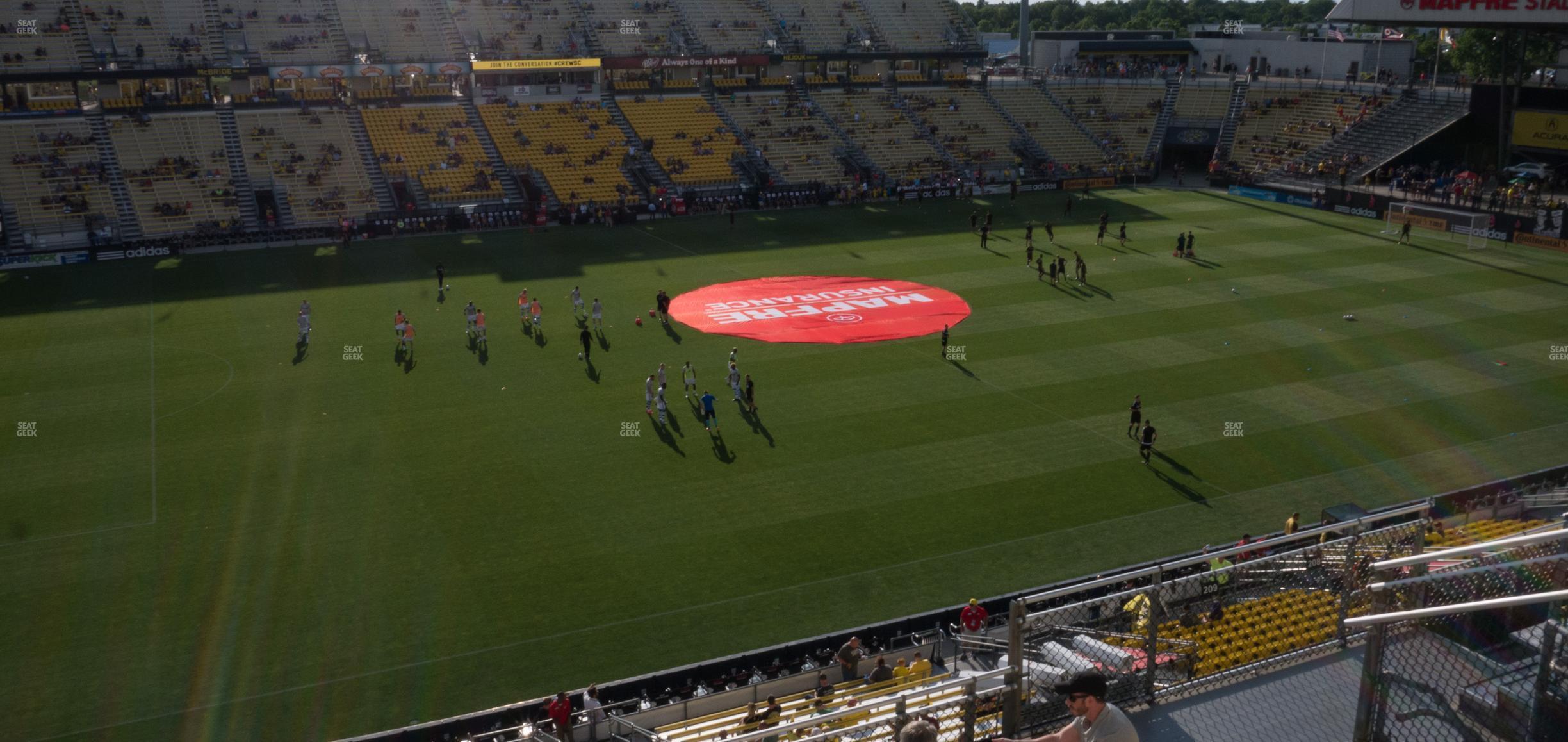 Seating view for Historic Crew Stadium Section 209