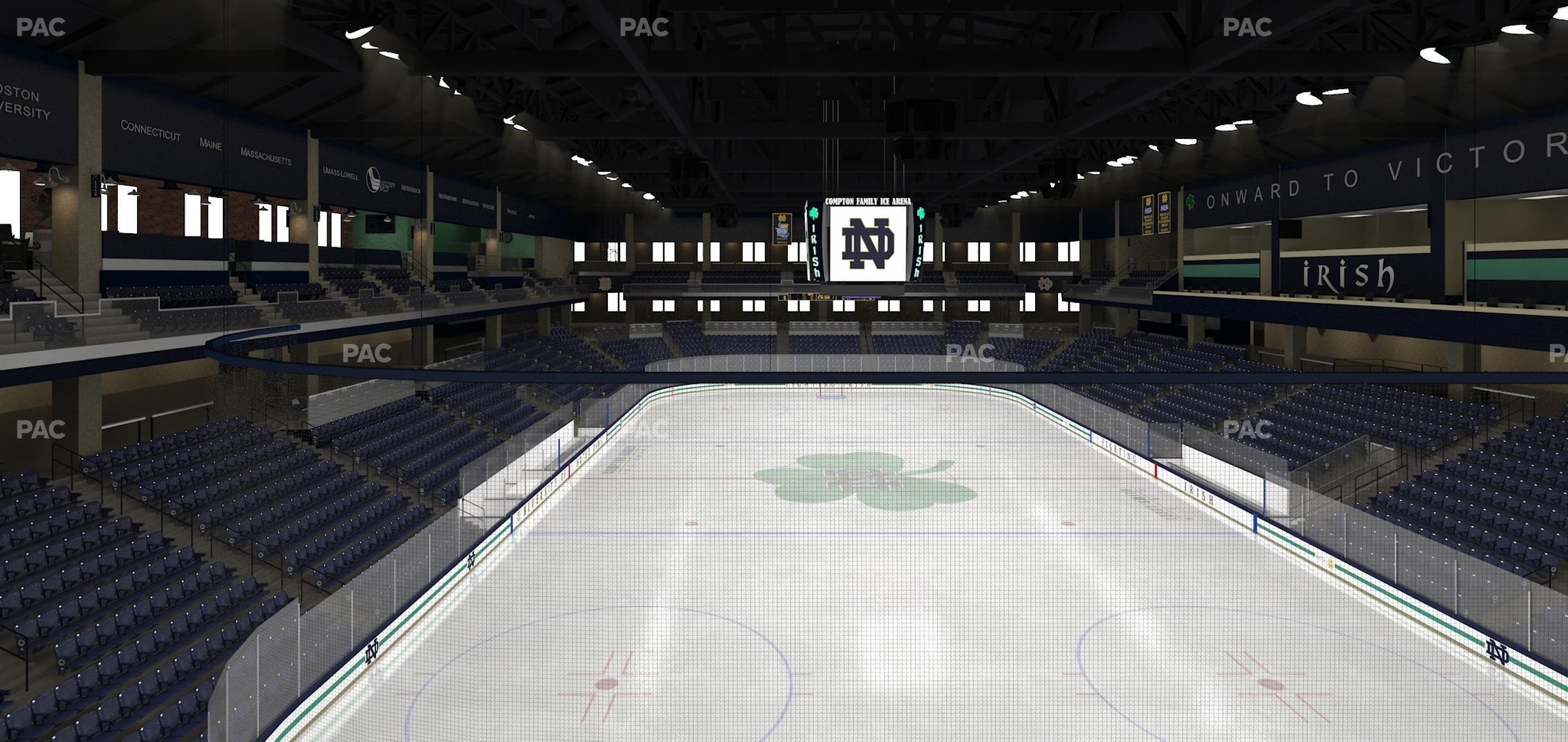 Seating view for Compton Family Ice Arena Section 103