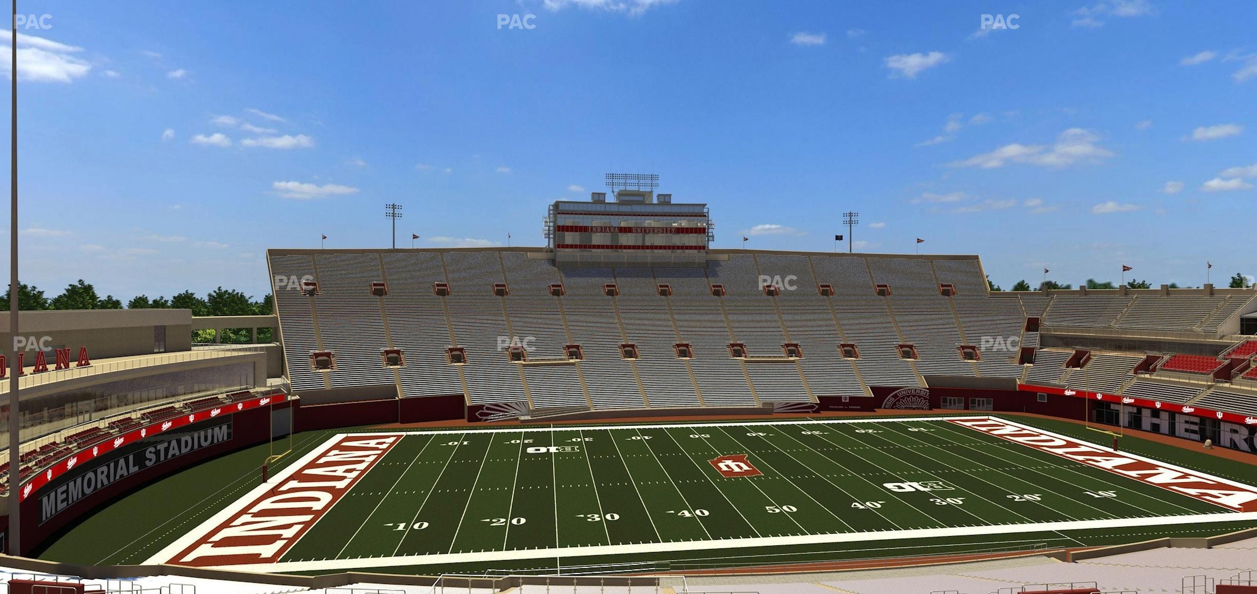 Seating view for Memorial Stadium - Indiana Section 28