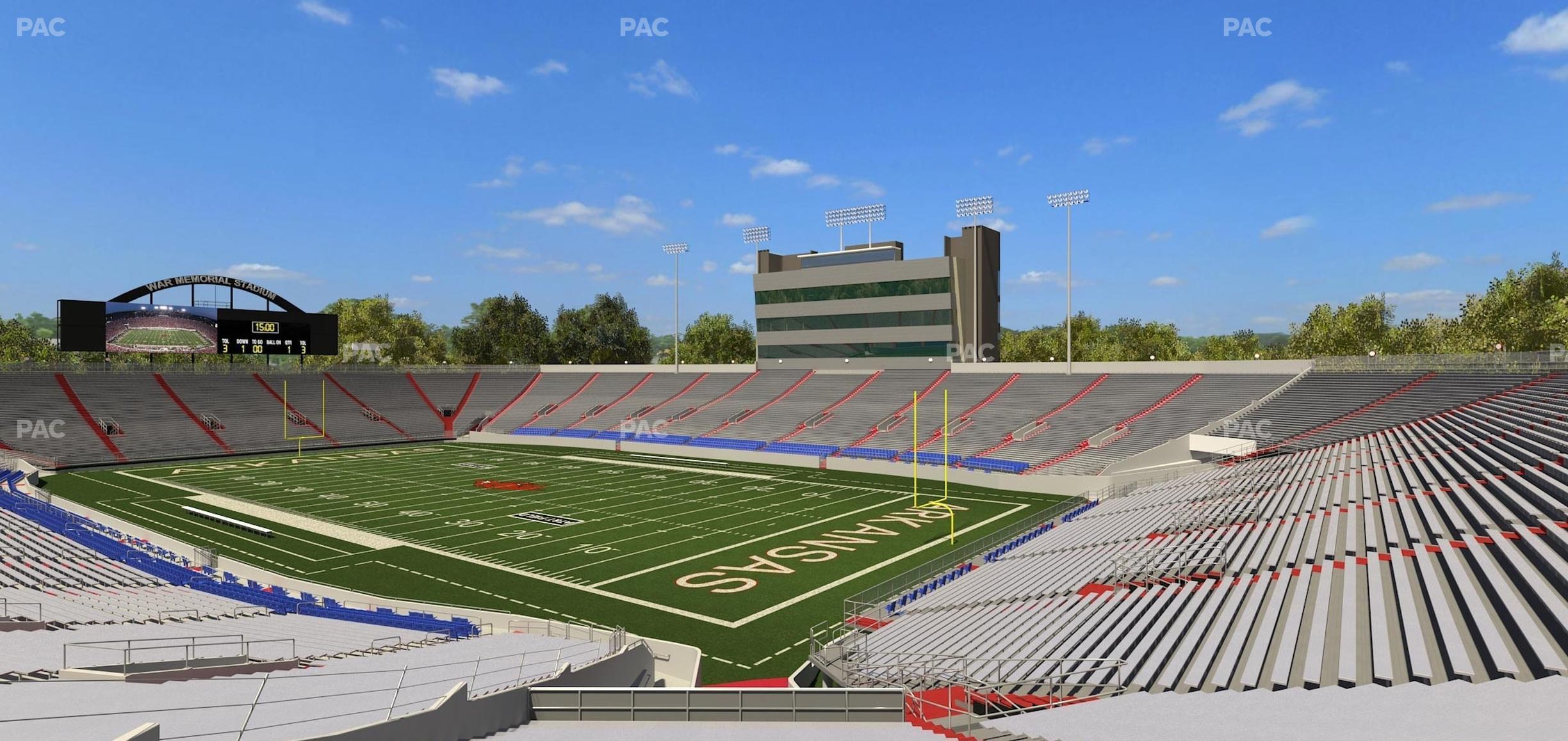 Seating view for War Memorial Stadium (Little Rock) Section 40