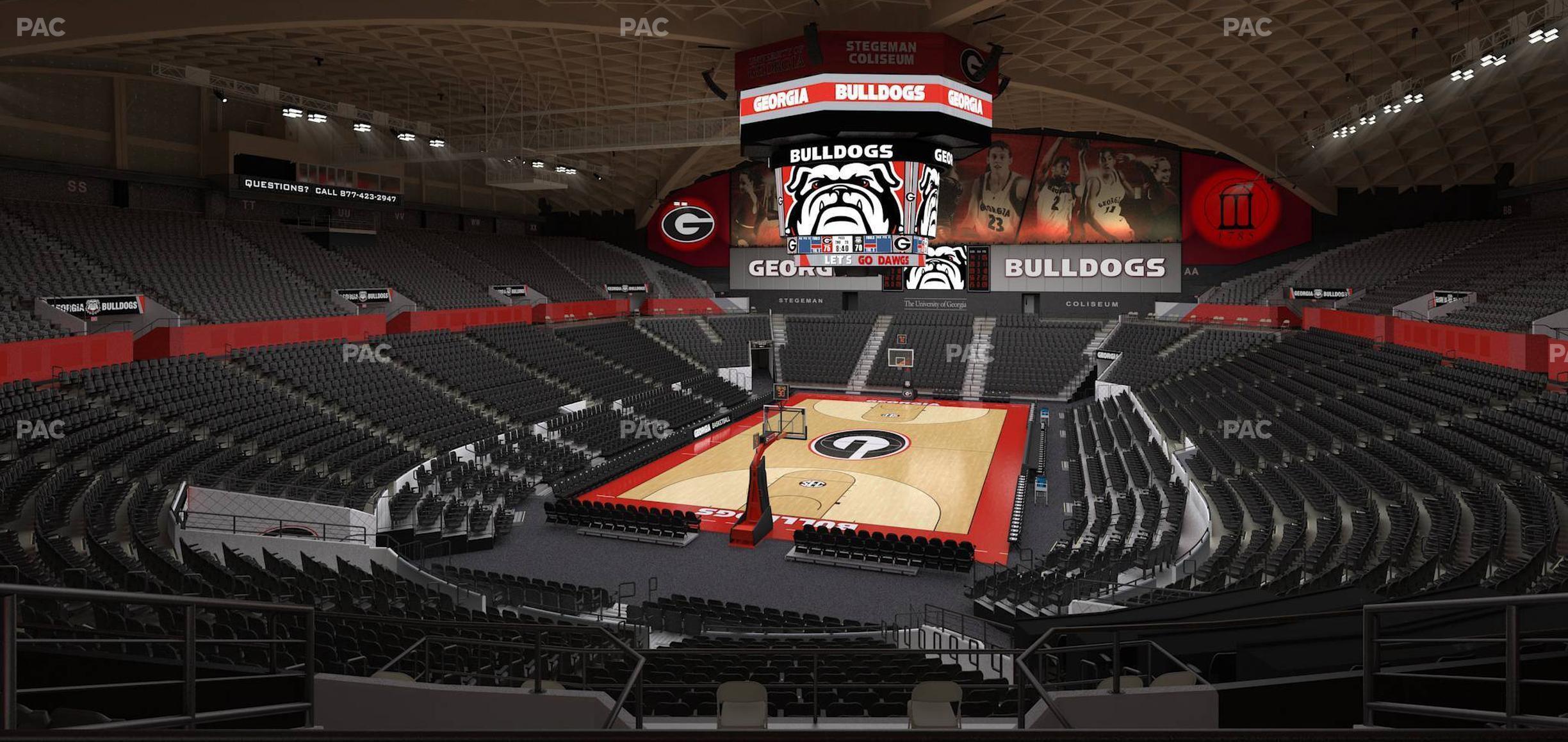 Seating view for Stegeman Coliseum Section Ll