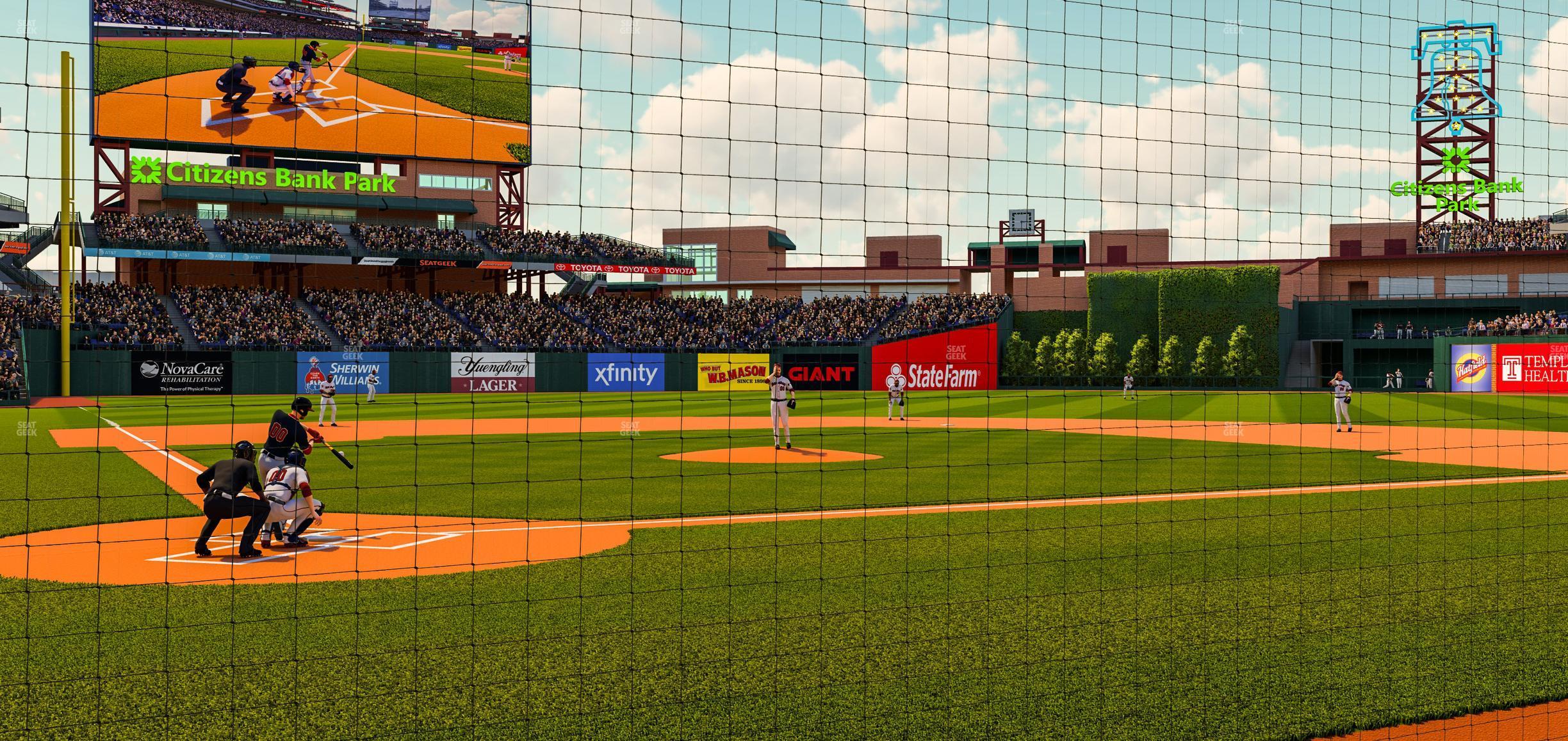 Seating view for Citizens Bank Park Section Cp Rankin Club F