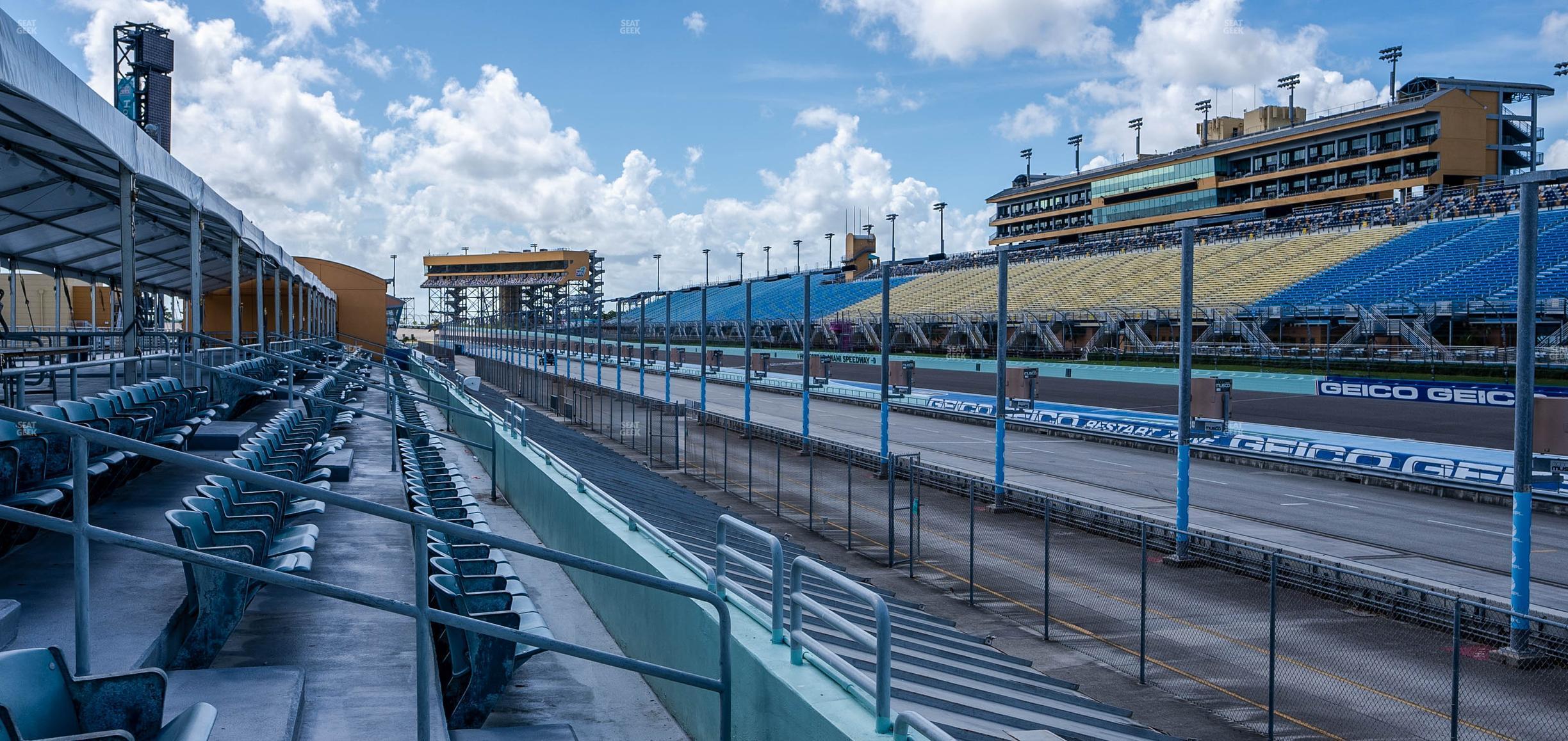 Seating view for Homestead-Miami Speedway Section Pit Road Cabana 29