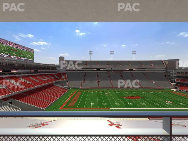 Seating view for Razorback Stadium Section 221