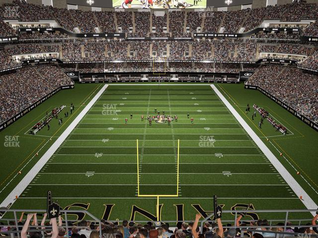 Seating view for Caesars Superdome Section 627