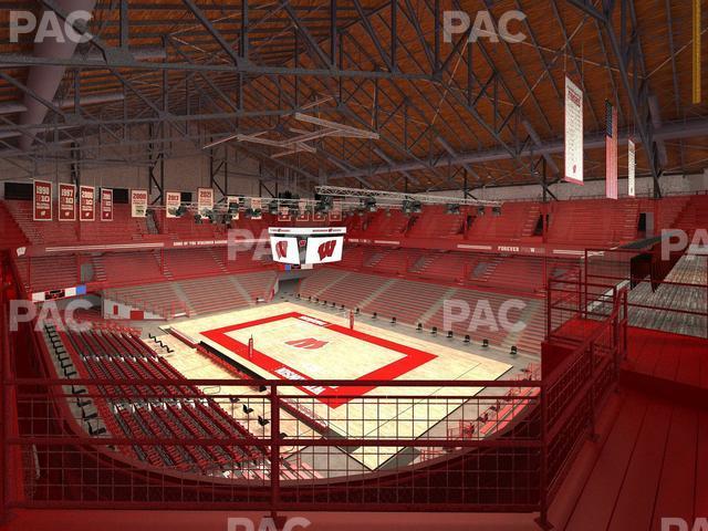 Seating view for Wisconsin Field House Section Cc