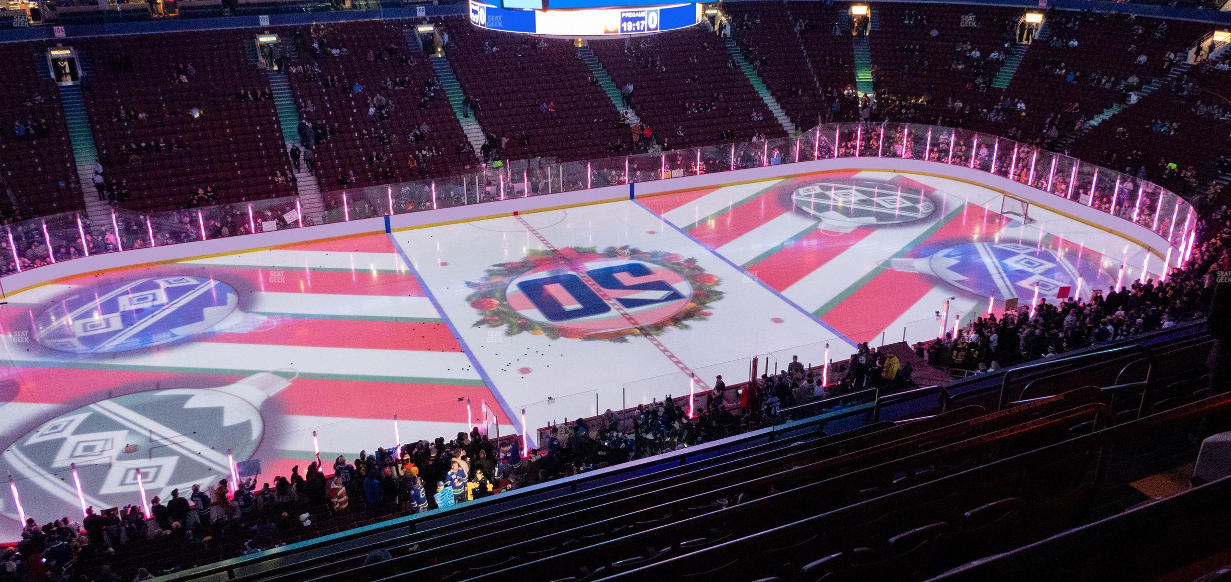 Seating view for Rogers Arena Section 325