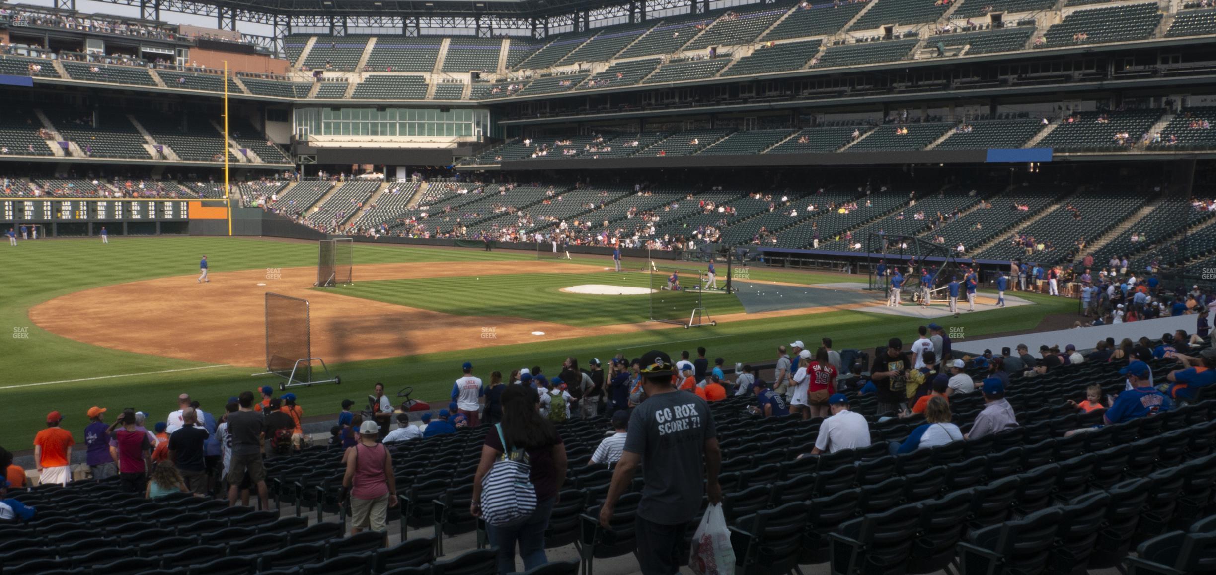 Seating view for Coors Field Section 142