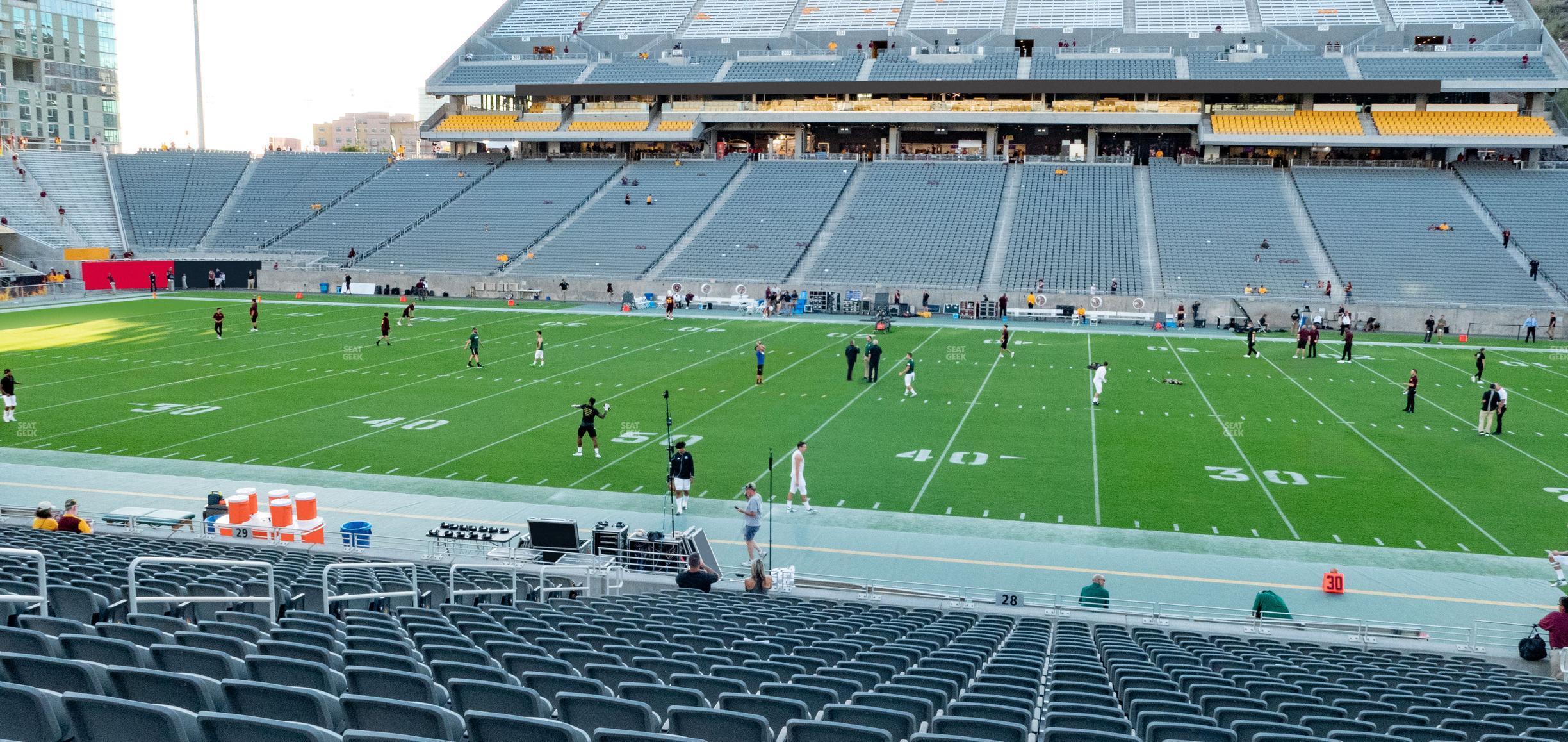 Seating view for Mountain America Stadium Section 28