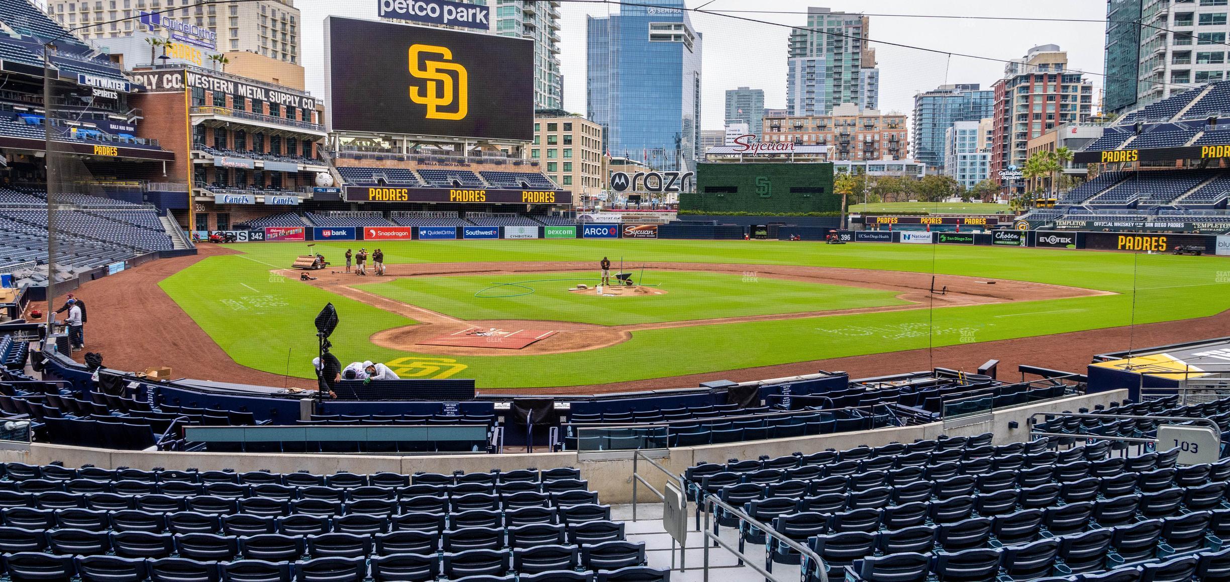 Seating view for Petco Park Section Box 3