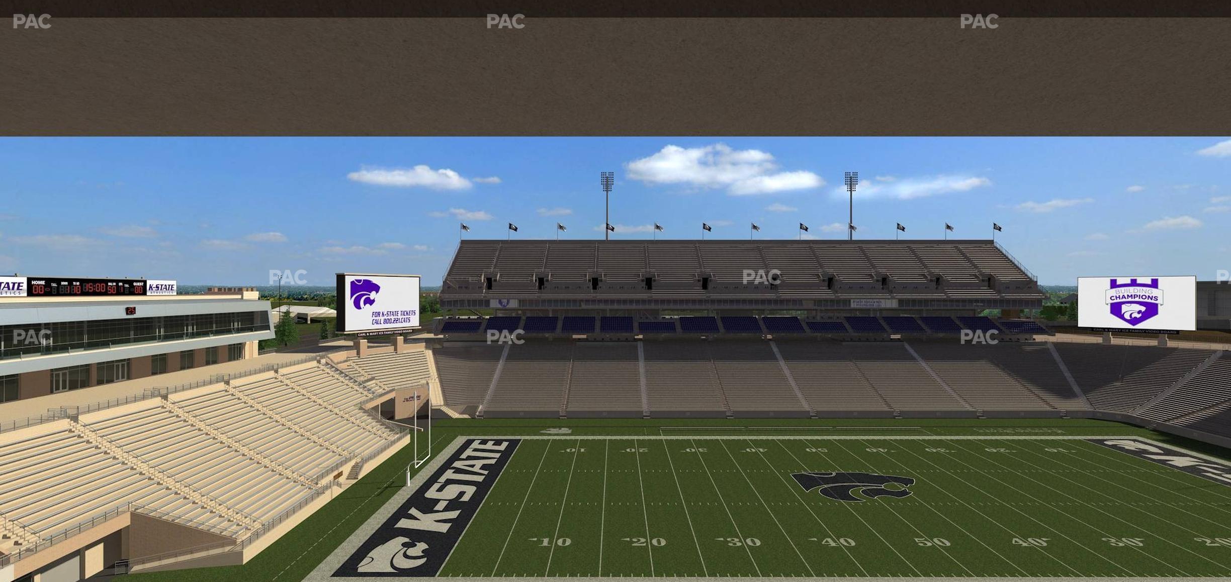 Seating view for Bill Snyder Family Stadium Section Loge 309