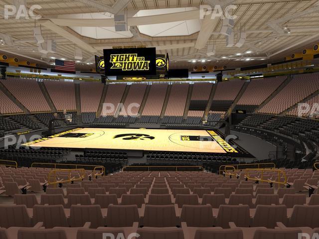 Seating view for Carver-Hawkeye Arena Section Mm