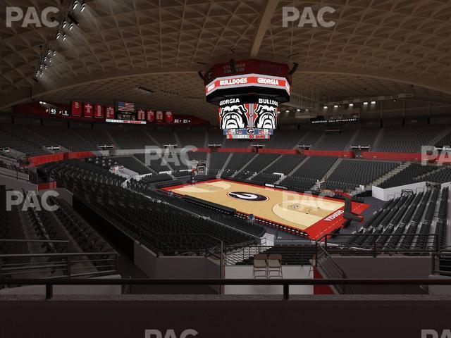 Seating view for Stegeman Coliseum Section Bb