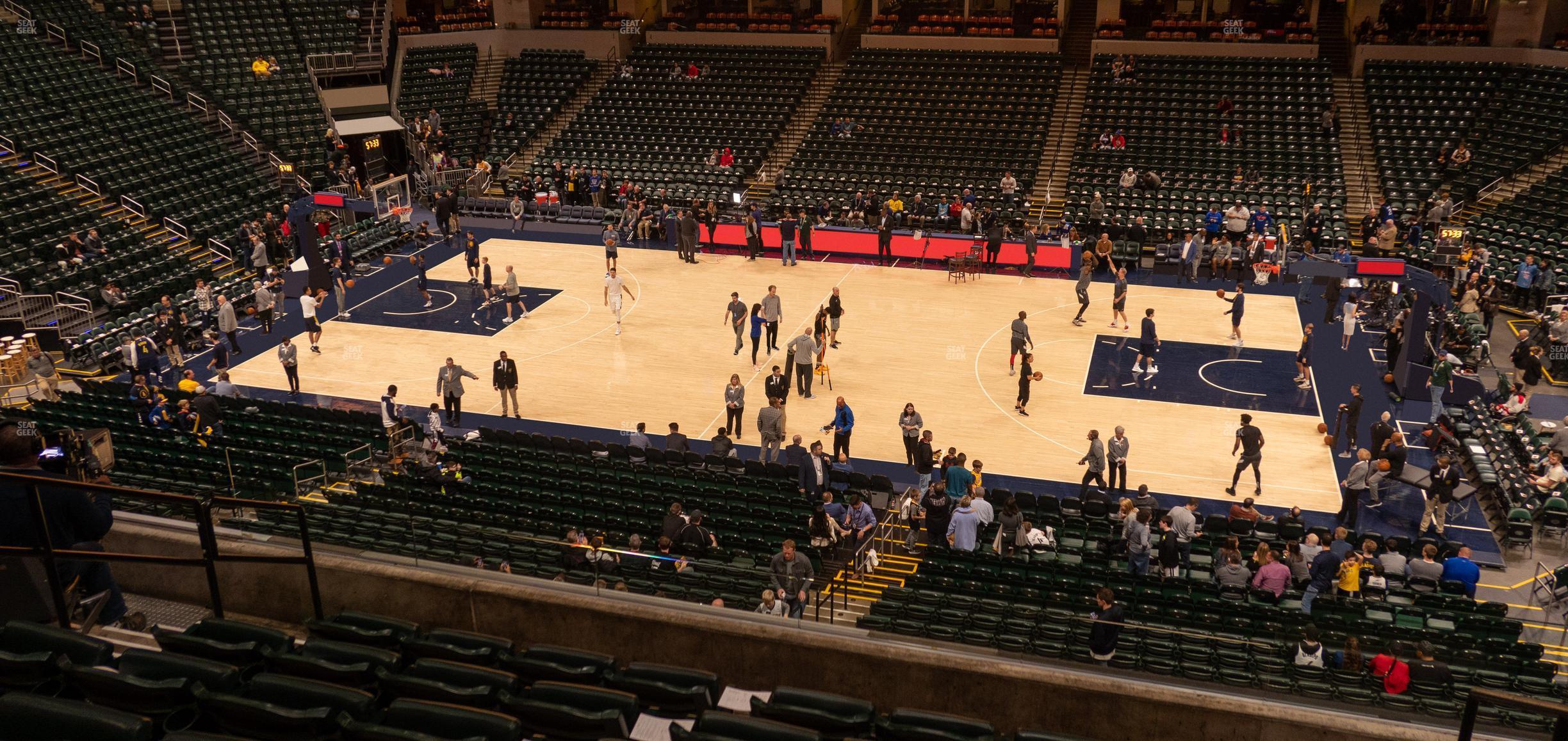 Seating view for Gainbridge Fieldhouse Section 115