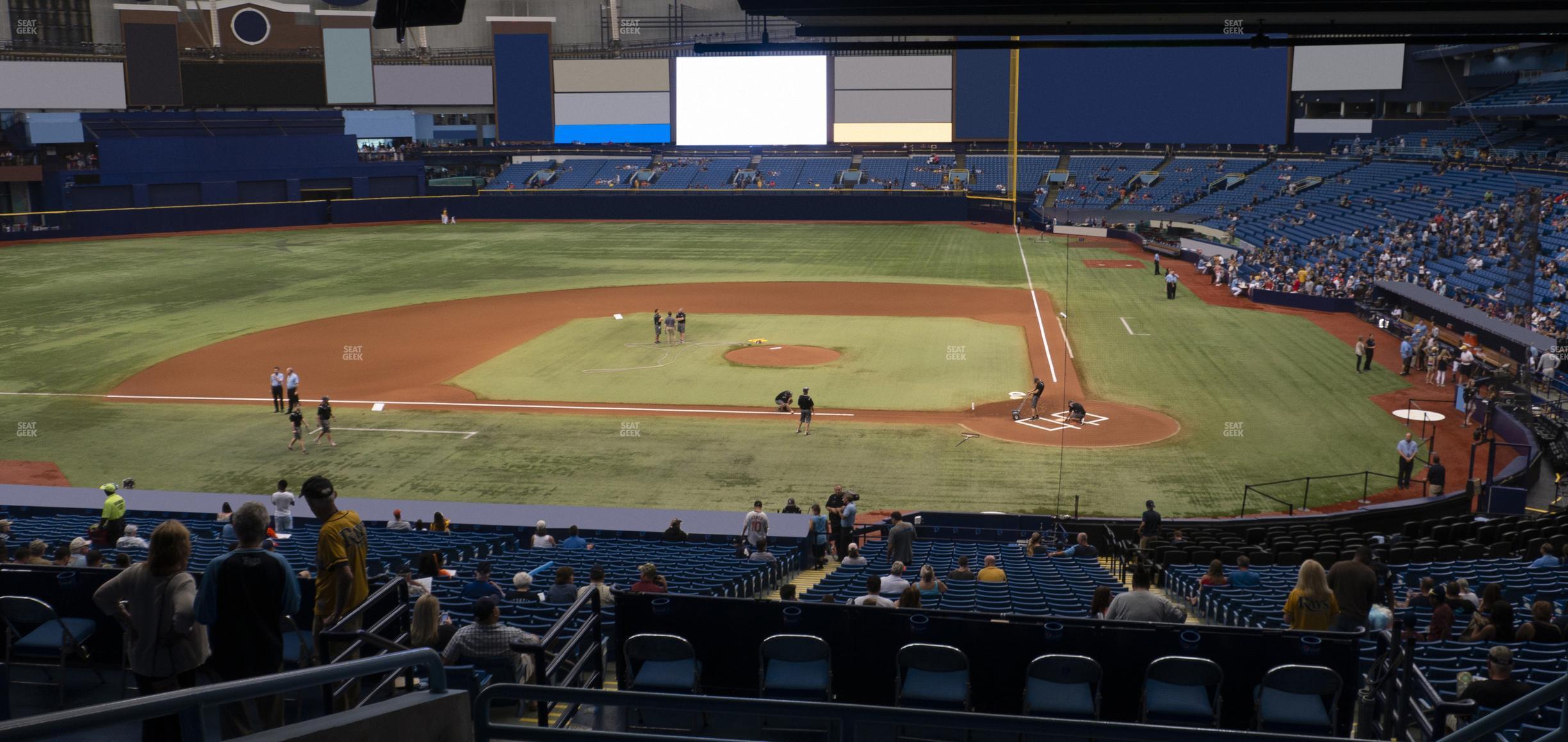 Seating view for Tropicana Field Section 109