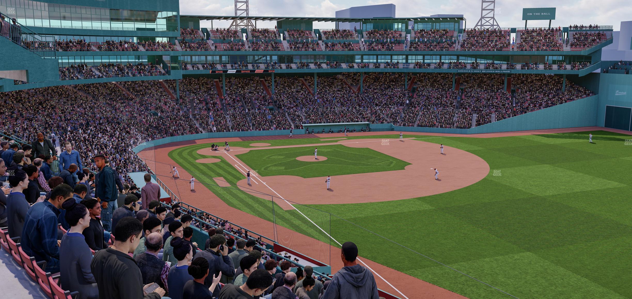 Seating view for Fenway Park Section Right Field Roof Box Sro