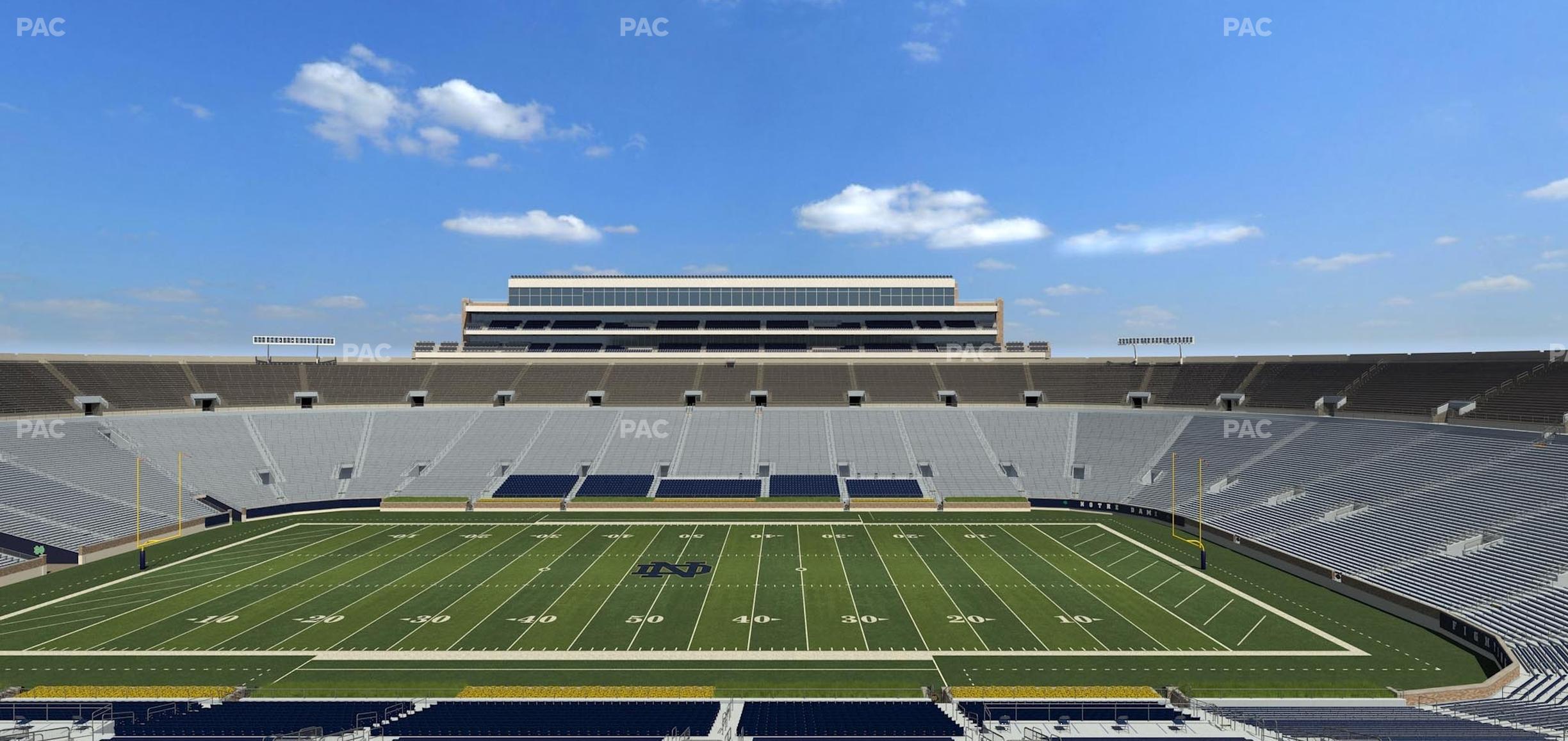 Seating view for Notre Dame Stadium Section 1842 Box 2