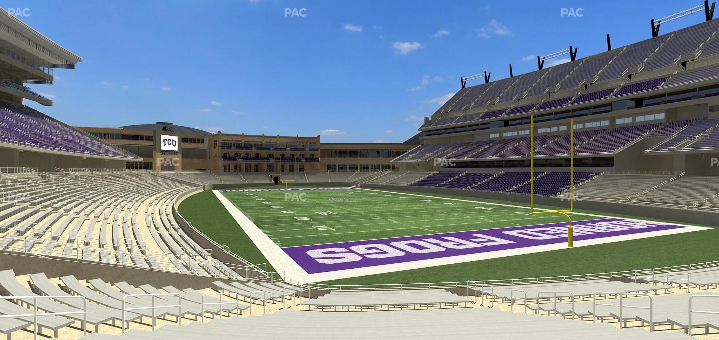 Seating view for Amon G. Carter Stadium Section 118