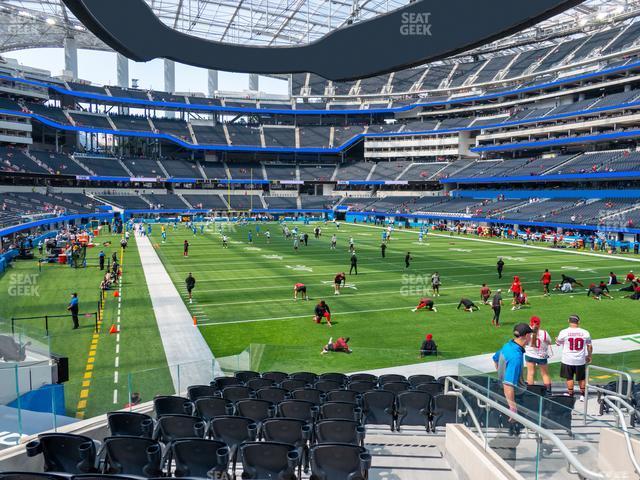 Seating view for SoFi Stadium Section 119