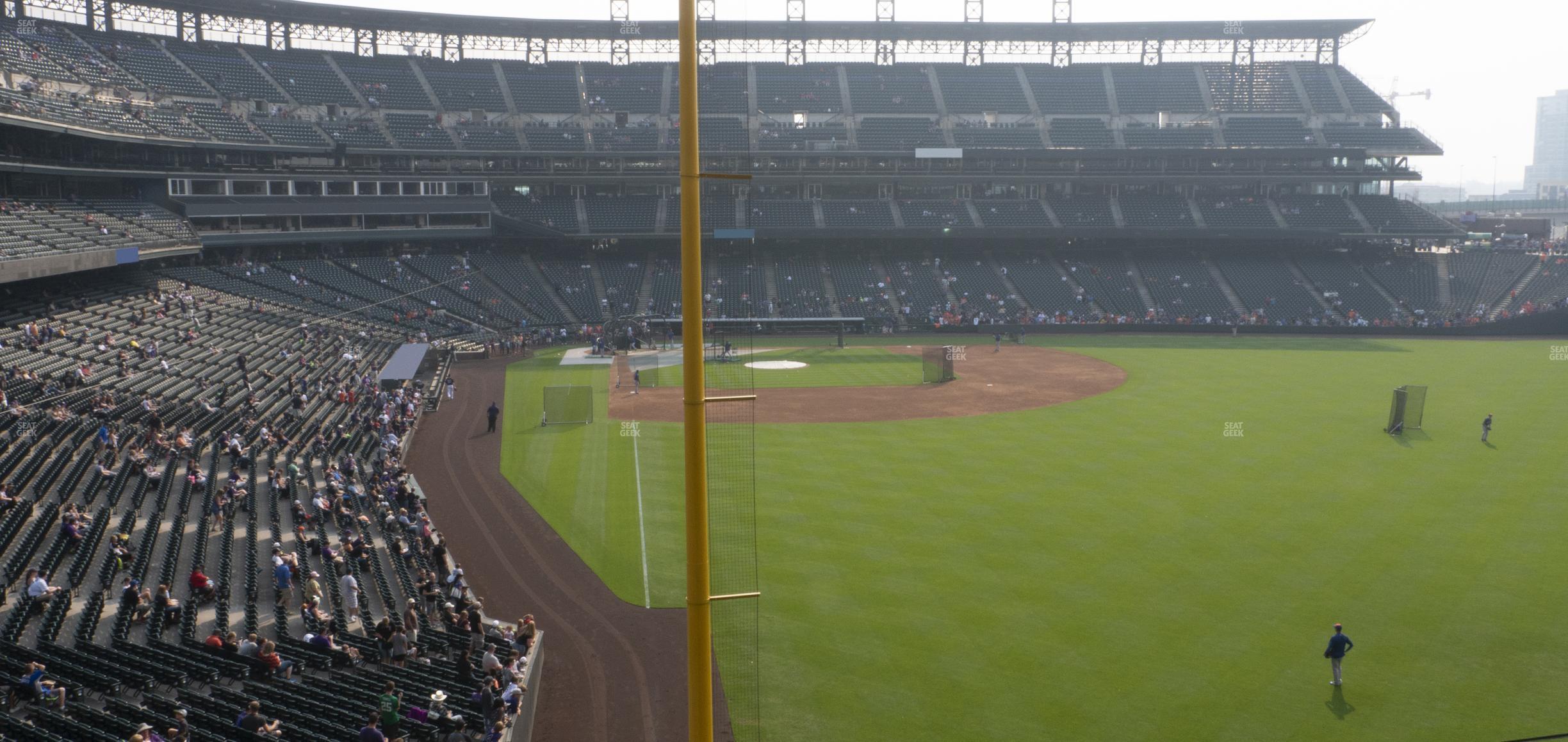 Seating view for Coors Field Section 208