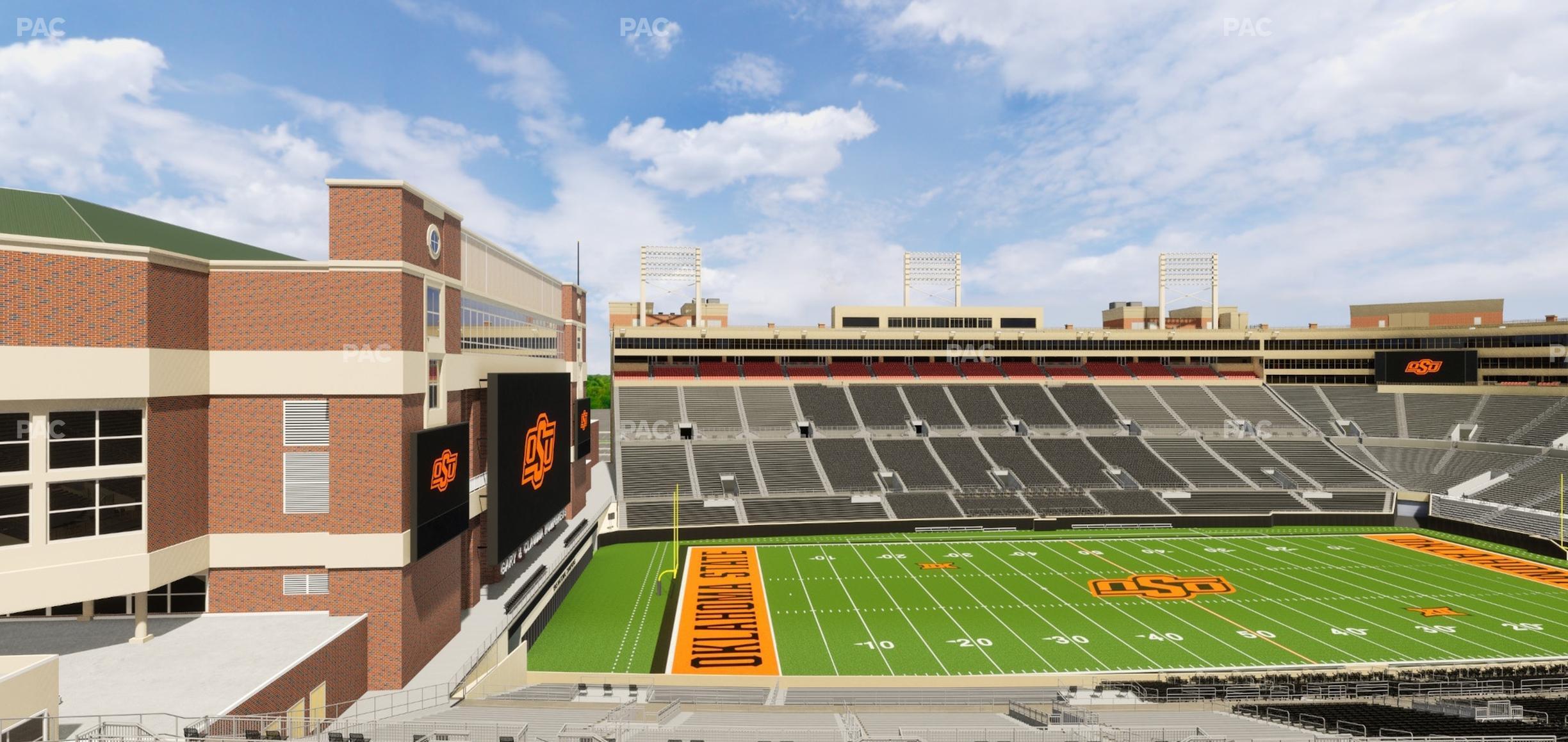 Seating view for Boone Pickens Stadium Section Club 563