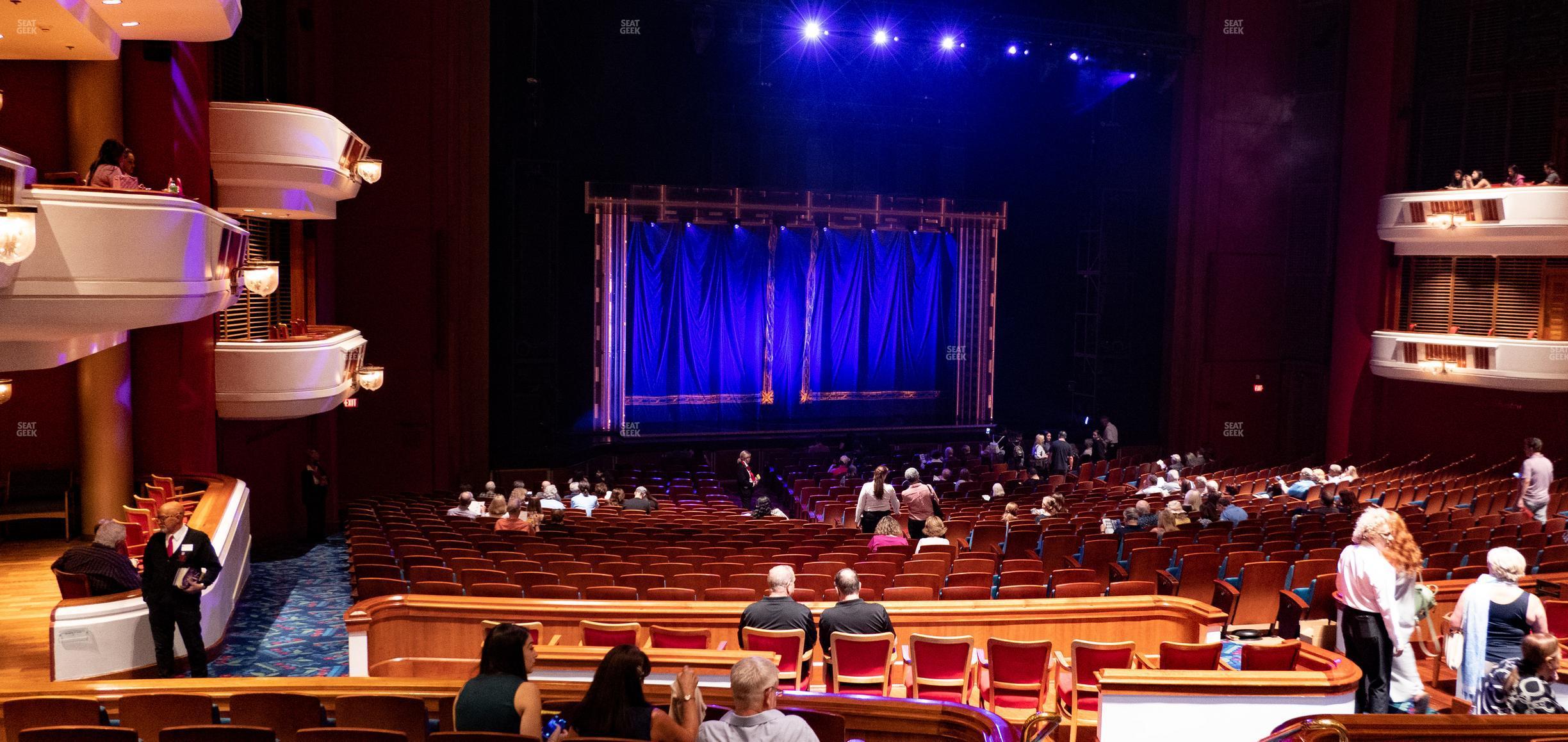 Seating view for Au-Rene Theater at the Broward Center Section Orchestra Left