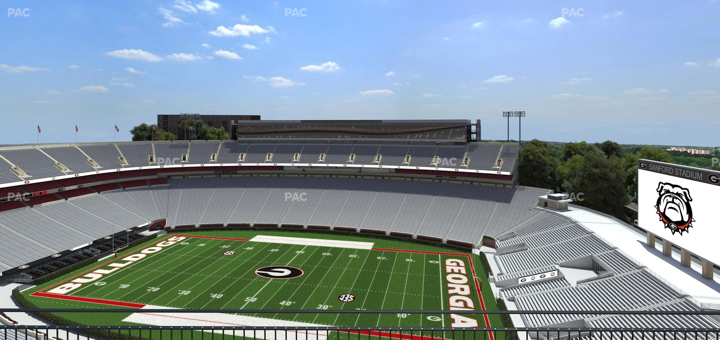 Seating view for Sanford Stadium Section 604